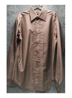 image of Tom Ford O1Loc1C0224 94Yhdpsz Shirt In Brown, Men's (Size Small)