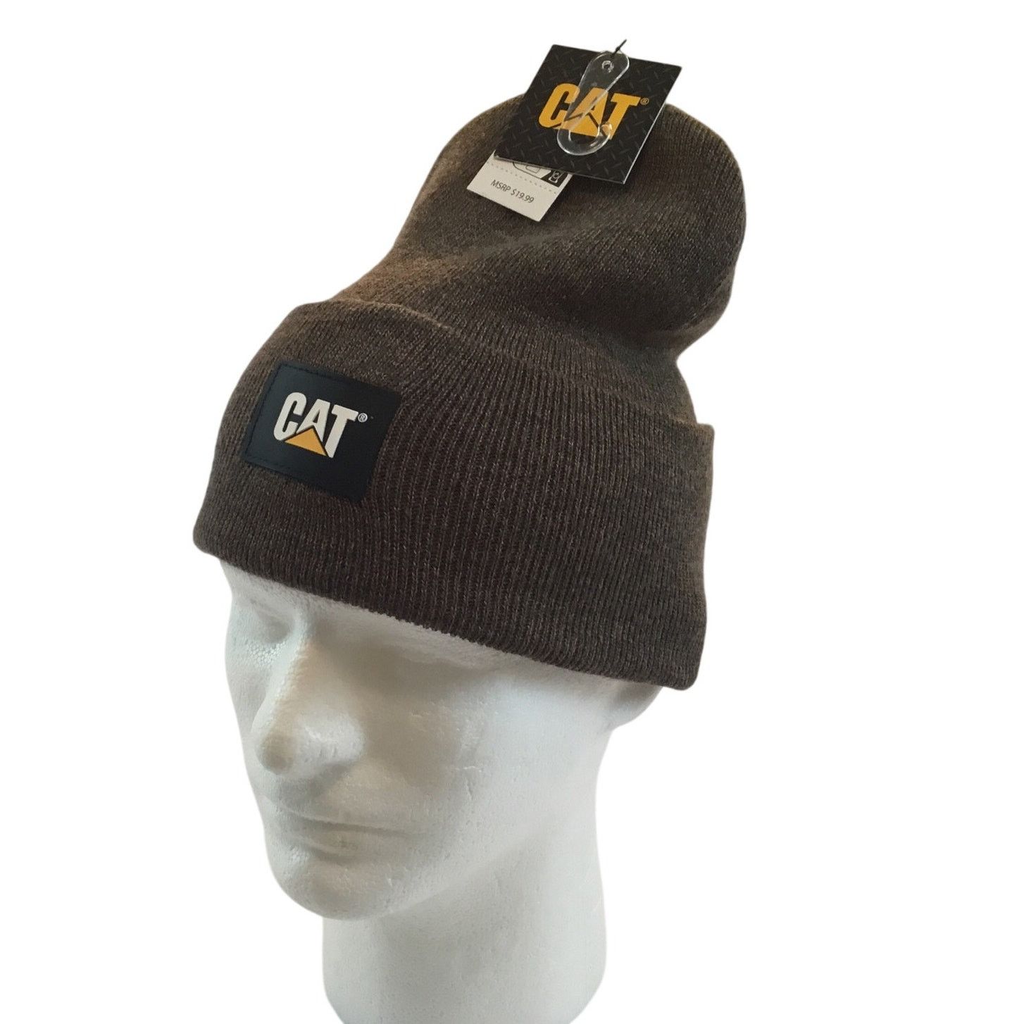 Caterpillar CAT Caterpillar Knit Cap New Cuff Beanie Brown NWT Size ONE SIZE - 3 Thumbnail