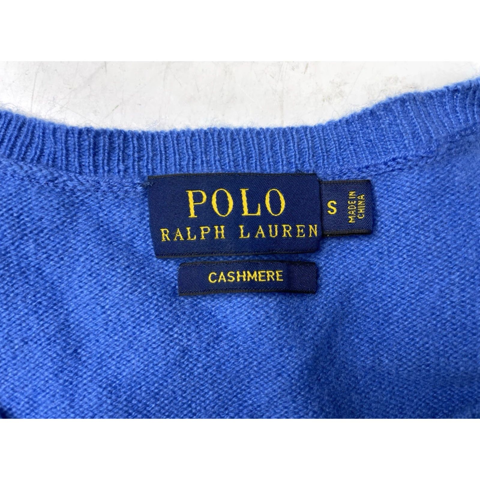 Polo Ralph Lauren Polo Ralph Lauren Sweater Blue Womens Small Crewneck Cashmere Pullover Regular Fit Jumper - Dry Clean Only Size S / US 4 / IT 40 - 3 Thumbnail