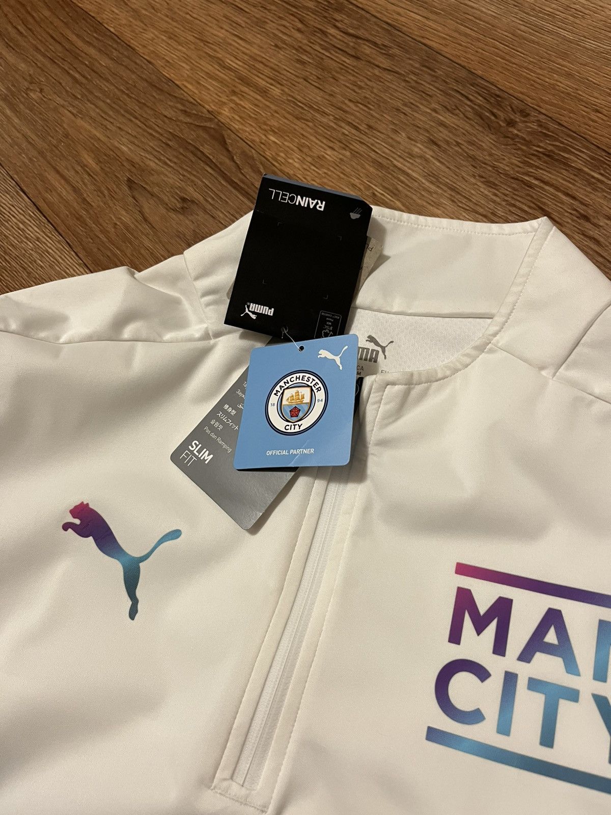 Puma Puma Manchester City 1/4 Zip 21/22 Training Top Rain Jacket Size US M / EU 48-50 / 2 - 6 Thumbnail