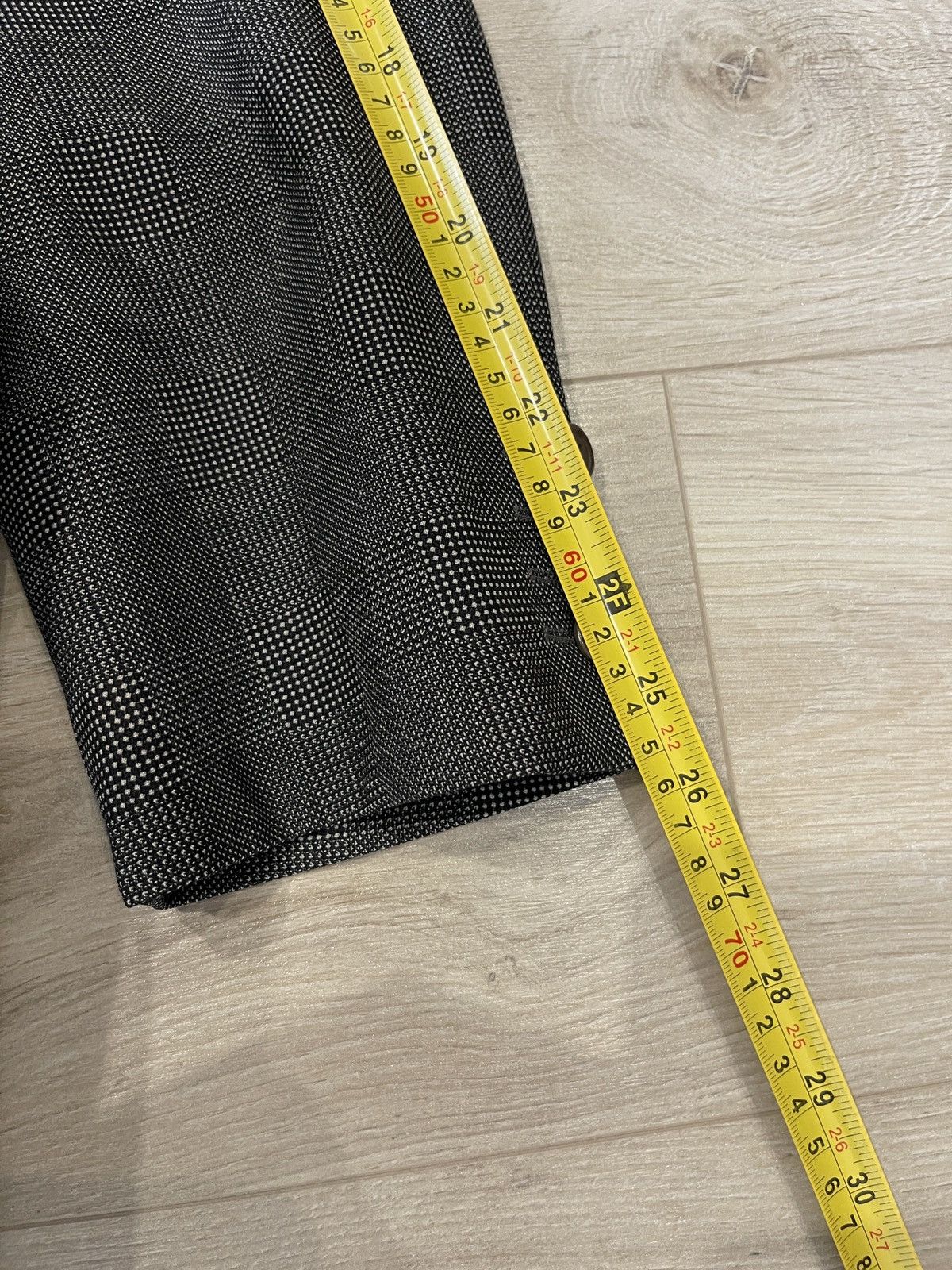 Valentino Vintage Valentino Uomo Grey Brown Plaid Wool Blazer Jacket Size 44R - 14 Thumbnail