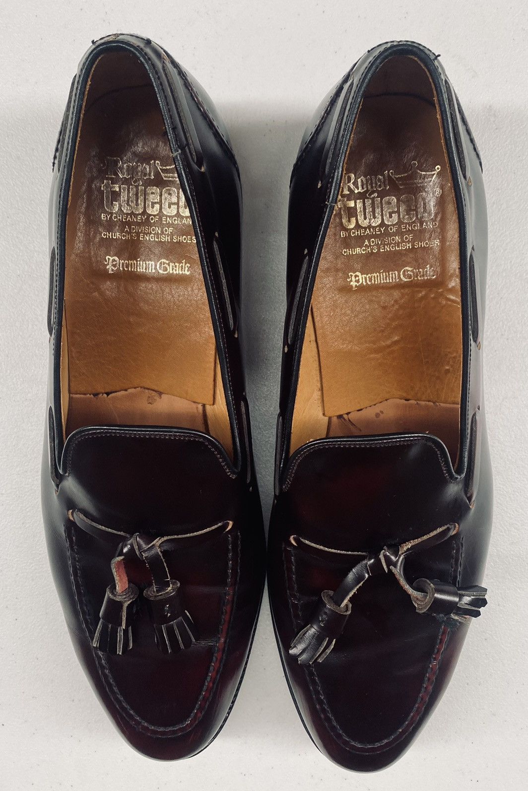 Cheaney Church’s 🇮🇹 RT Cheaney Merlot shell cordovan tassel loafer 12 Size US 12 / EU 45 - 11 Thumbnail