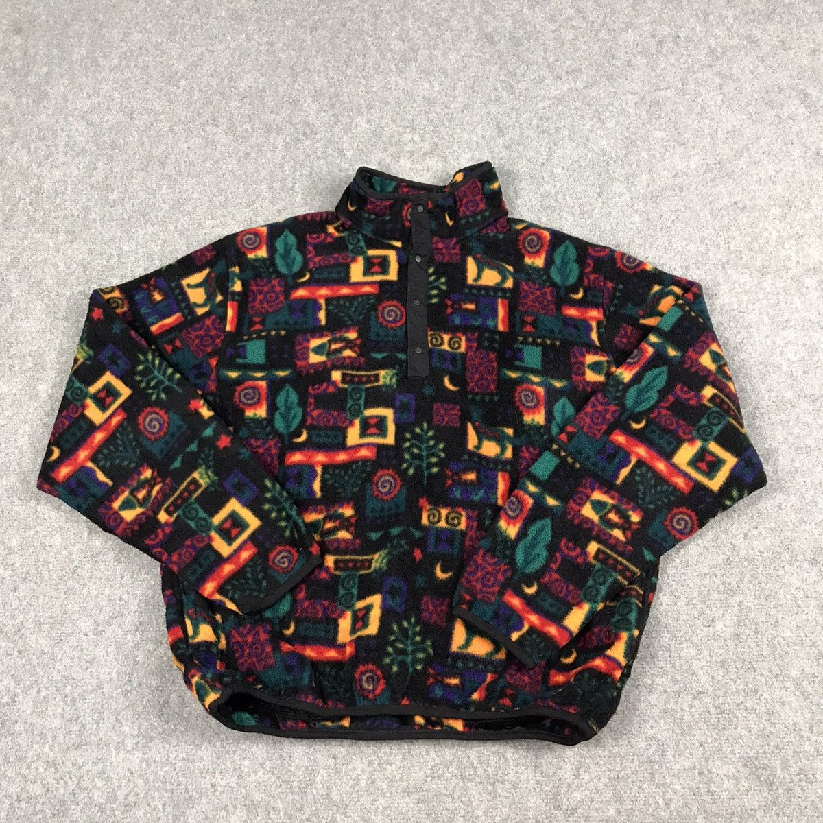 L.L. Bean 🔥L.L BEAN MULTI COLOUR FLEECE JACKET Size US M / EU 48-50 / 2 - 2 Thumbnail