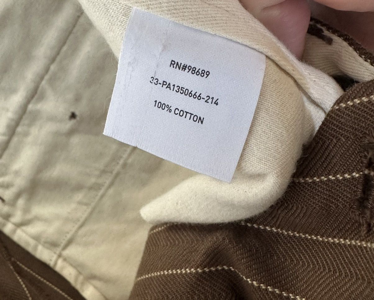 Brown Pinstripe Pants