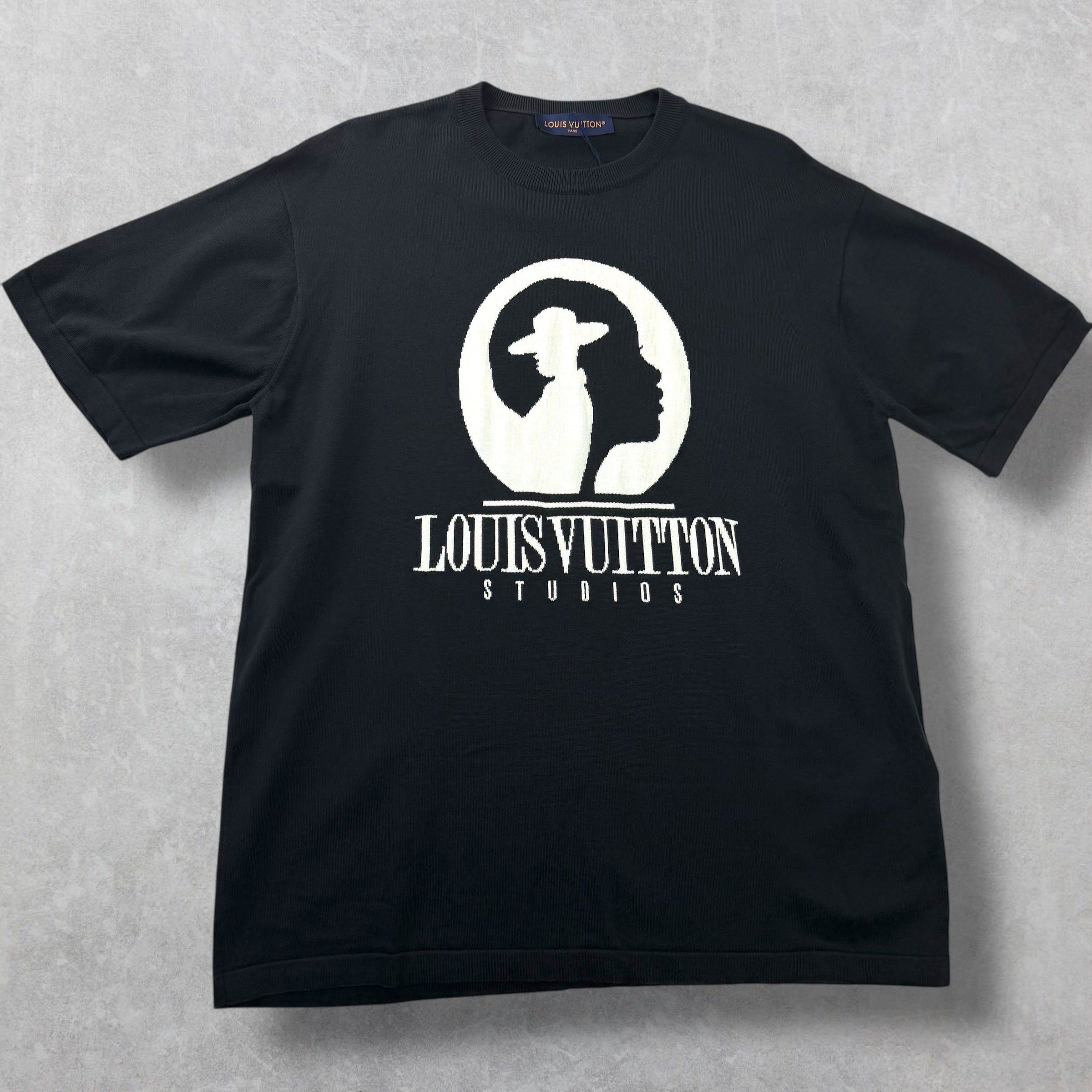 Louis Vuitton Louis Vuitton Black Short Sleeve Film Crew Tee XXL Size US XXL / EU 58 / 5 - 1 Thumbnail