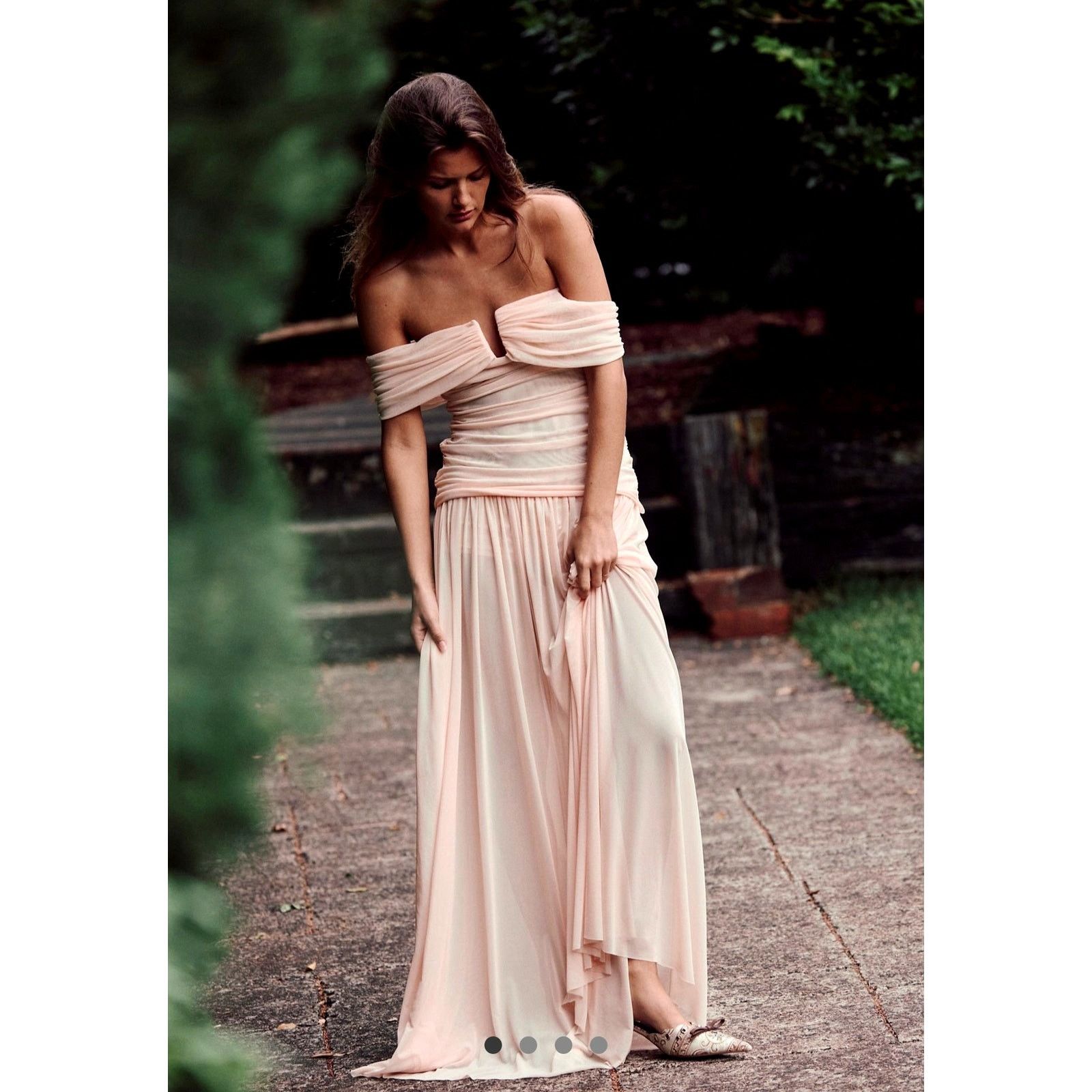 Free People Free People Bec + Bridge Camille Maxi Skirt Set Peach 12 Size 30" / US 8 / IT 44 - 2 Thumbnail