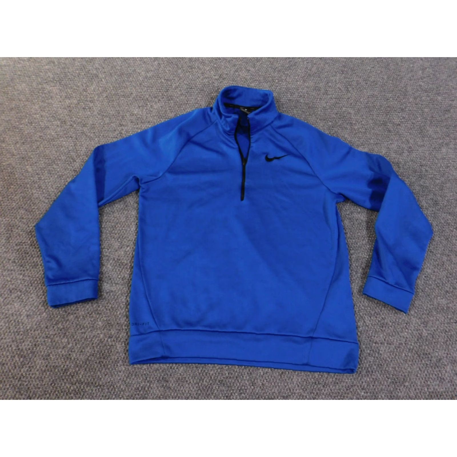 Nike Nike Sweatshirt Mens Regular M Blue 1/4 Zip Pullover Mock Neck Zip Logo Knit Polyester Sports Dress? Size US M / EU 48-50 / 2 - 2 Thumbnail