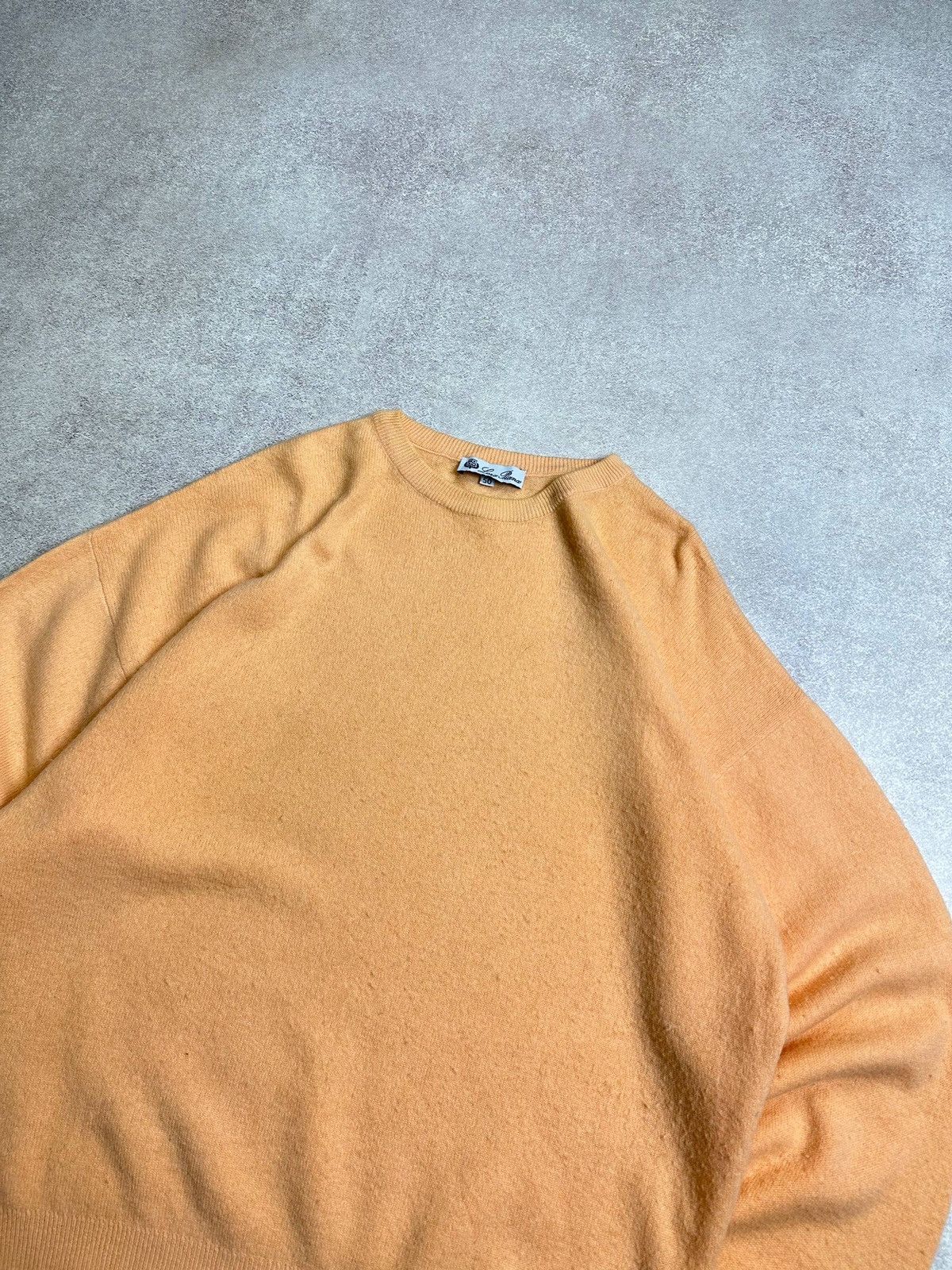 Loro Piana Loro Piana Lama Wool Mens Orange Knit Sweater 50 Size US M / EU 48-50 / 2 - 2 Thumbnail
