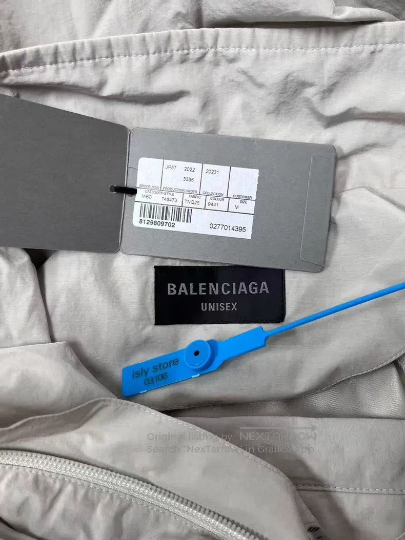 Balenciaga Balenciaga Solid Color Stand Collar Single Breasted Long S Size US M / EU 48-50 / 2 - 4 Thumbnail