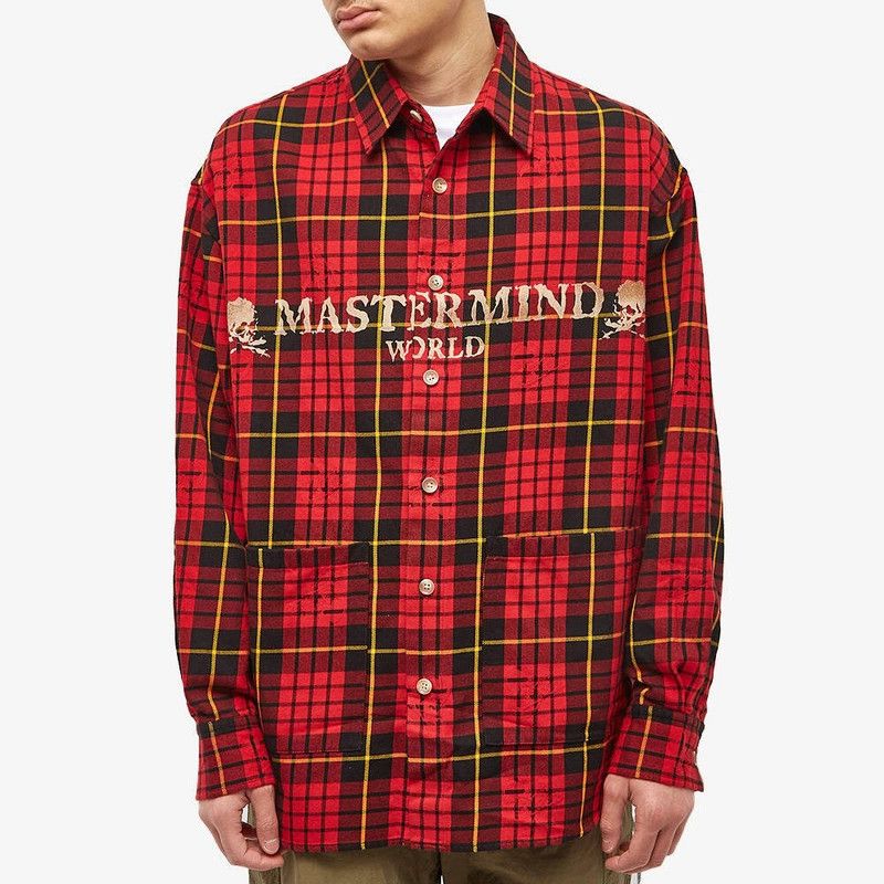 Mastermind Japan Oversized Plaid Shirt Size US XL / EU 56 / 4 - 13 Thumbnail