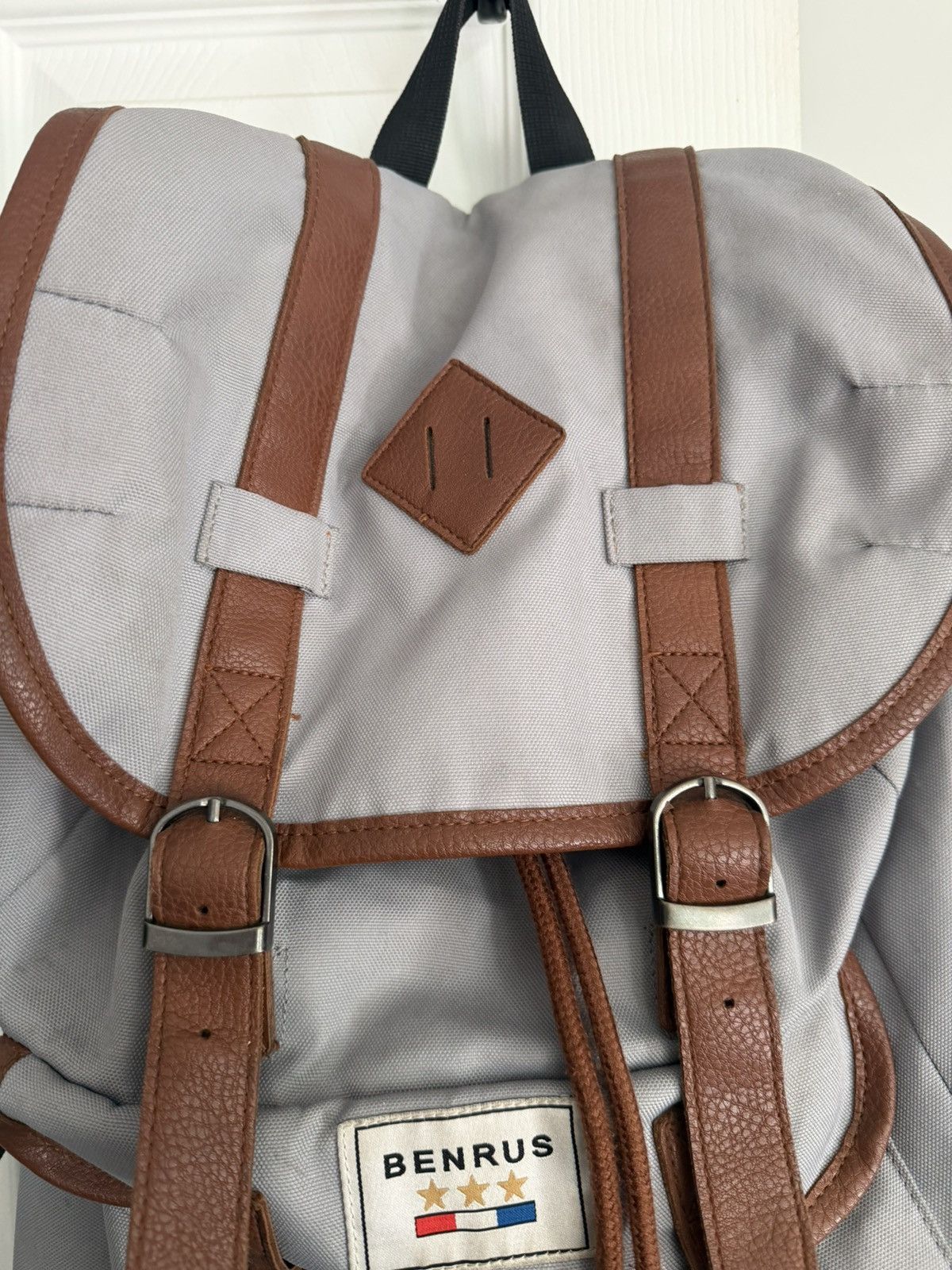 Other Gray with brown Benrus backpack large Size ONE SIZE - 3 Thumbnail
