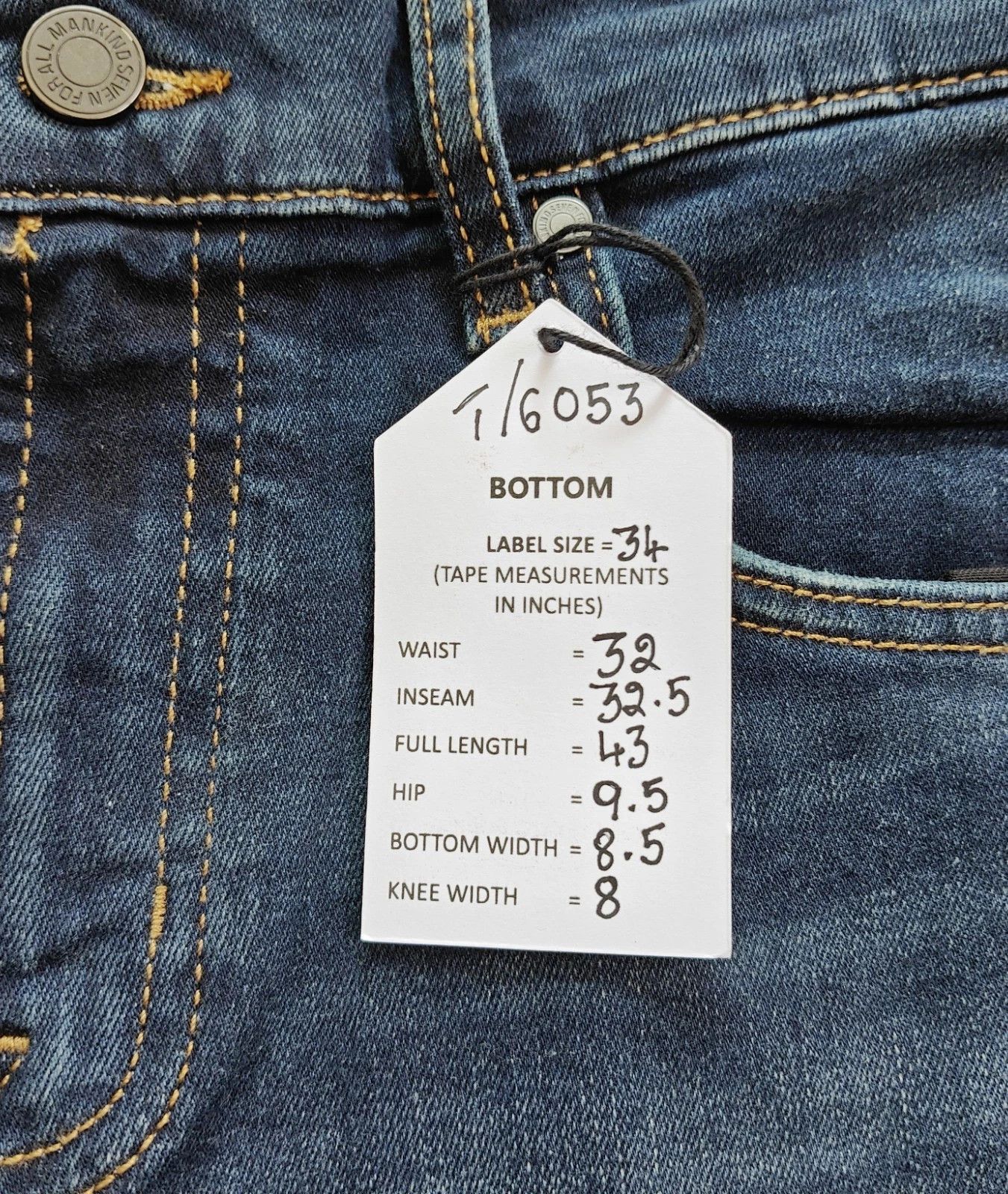7 For All Mankind 7 For All ManKind THE BOOTCUT Alto Jeans T / 6053 Size US 34 / EU 50 - 6 Thumbnail