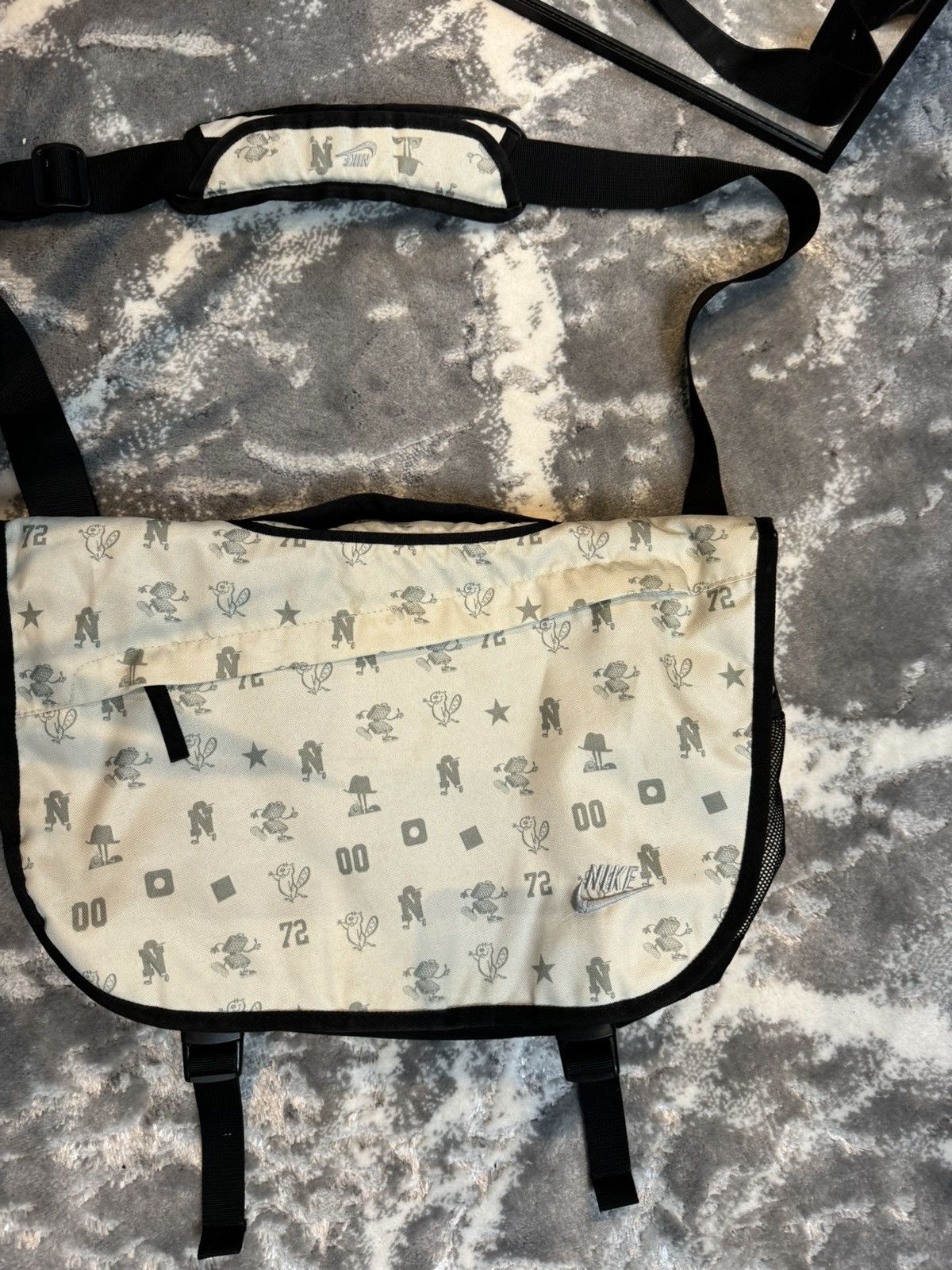90s Nike Vintage Corsica Full Print Crossbody Messenger Bag