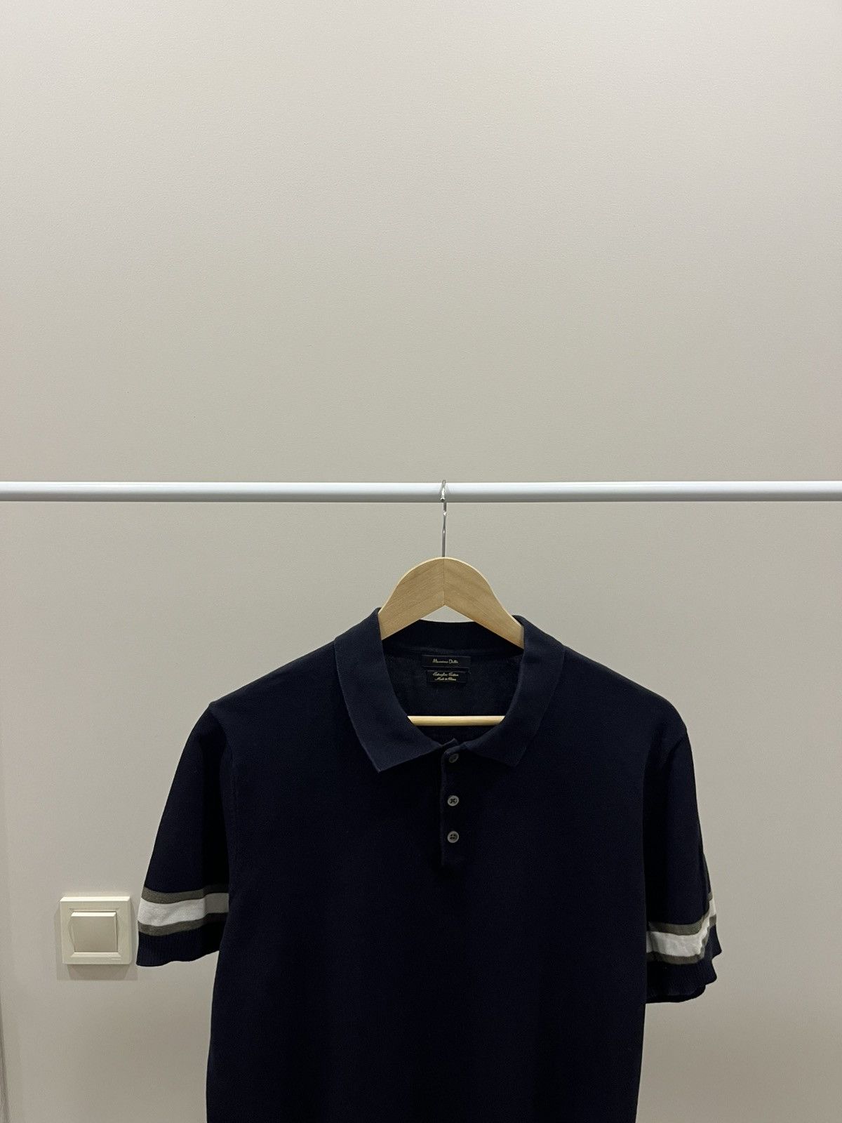 Massimo Dutti Vintage Massimo Dutti Slim Polo T Shirt Size L Black Size US L / EU 52-54 / 3 - 2 Thumbnail