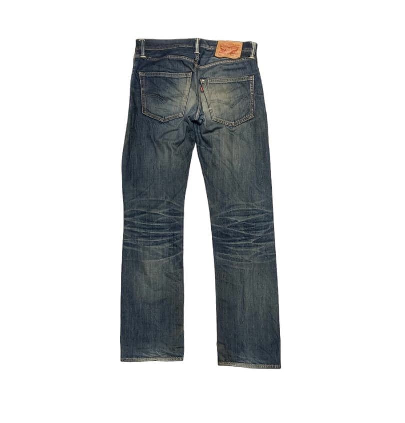 Levi's Vintage Levis 502 Straight Faded Blue Jeans Distressed Size US 32 / EU 48 - 4 Thumbnail