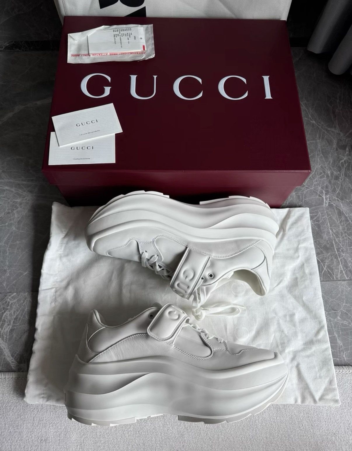 Gucci Gucci Thick-Sole Velcro Dad Sneakers K6 Size US 9 / IT 39 - 6 Thumbnail