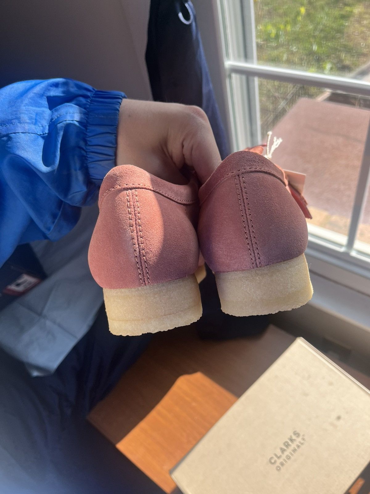Clarks WALLABEE TERRACOTTA SUEDE Size US 9 / EU 42 - 6 Thumbnail