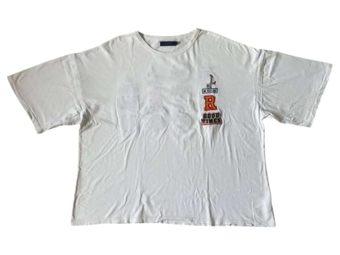 Japanese Brand × RAGEBLUE RAGEBLUE WHITE PATCH T-SHIRT Size L / US 10 / IT 46 - 1 Thumbnail