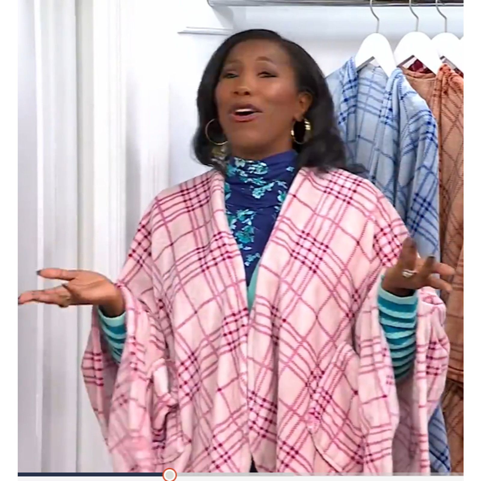 & Other Stories Berkshire Rawlings Plaid Velvet soft Throw Lavender H507844 Size ONE SIZE - 2 Thumbnail
