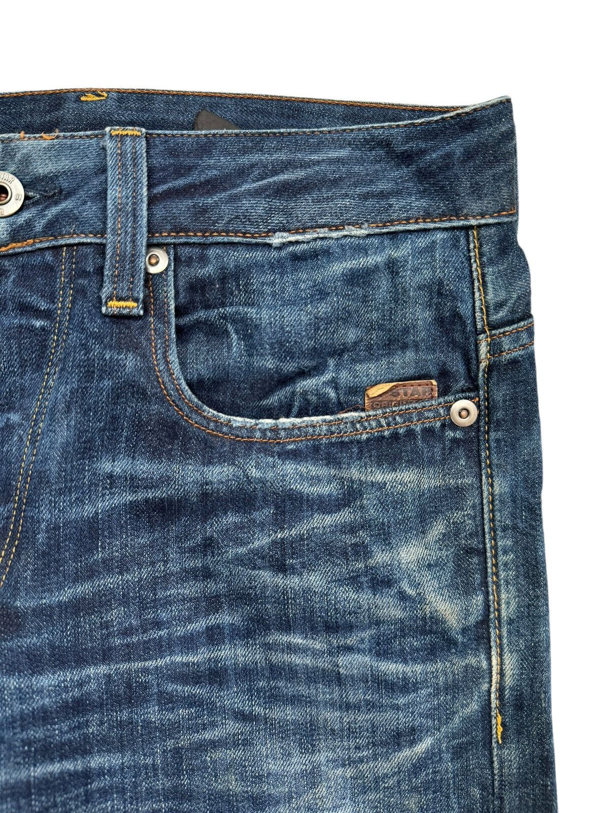 G-Star 💸LASTDROP💸 Vtg G-Star Raw Jeans Distressed Clawmark Denim Size US 30 / EU 46 - 4 Thumbnail