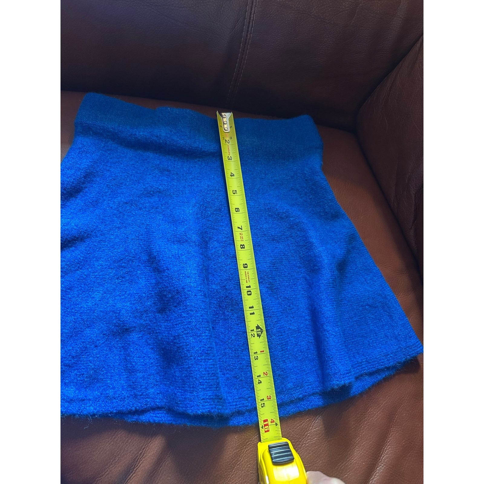 Mango Mango Blue Mini Skirt Klein - Size Small (S) - New with Tags Size 26" / US 2 / IT 38 - 3 Thumbnail