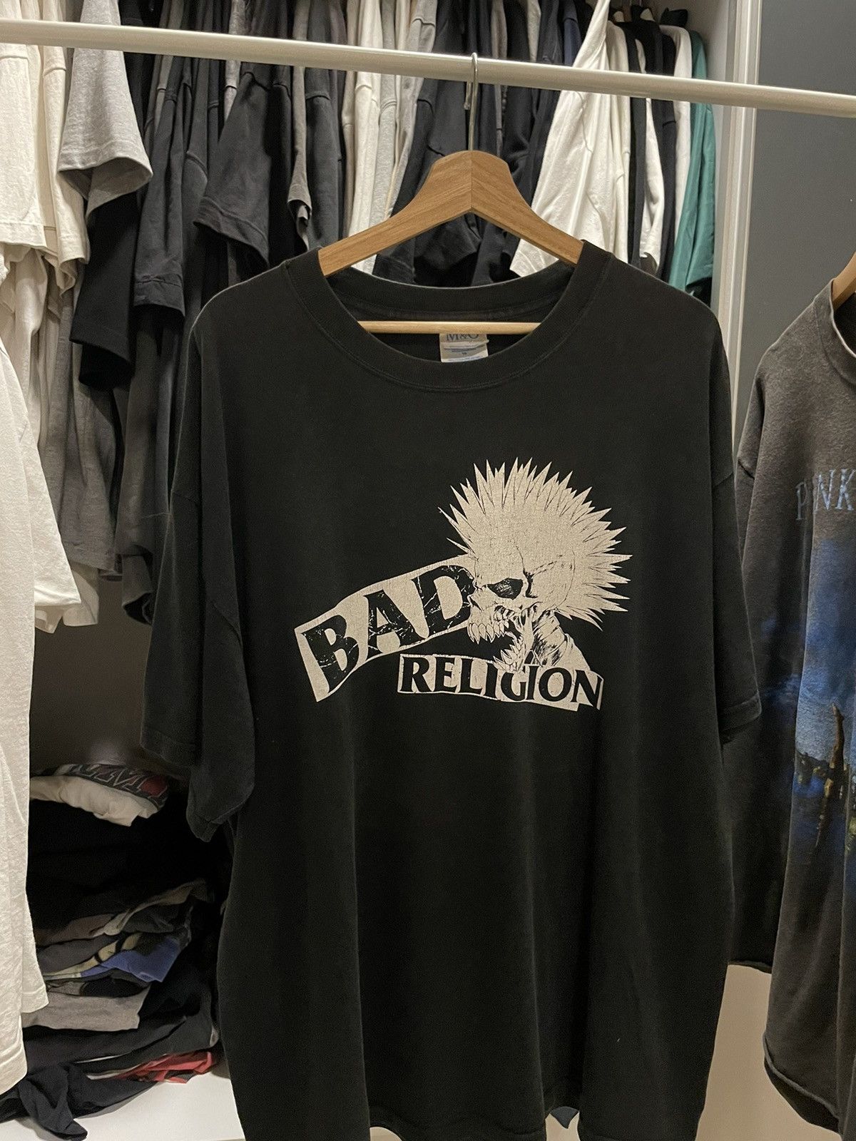 image of Vintage Black Religion Tee, Men's (Size XL)