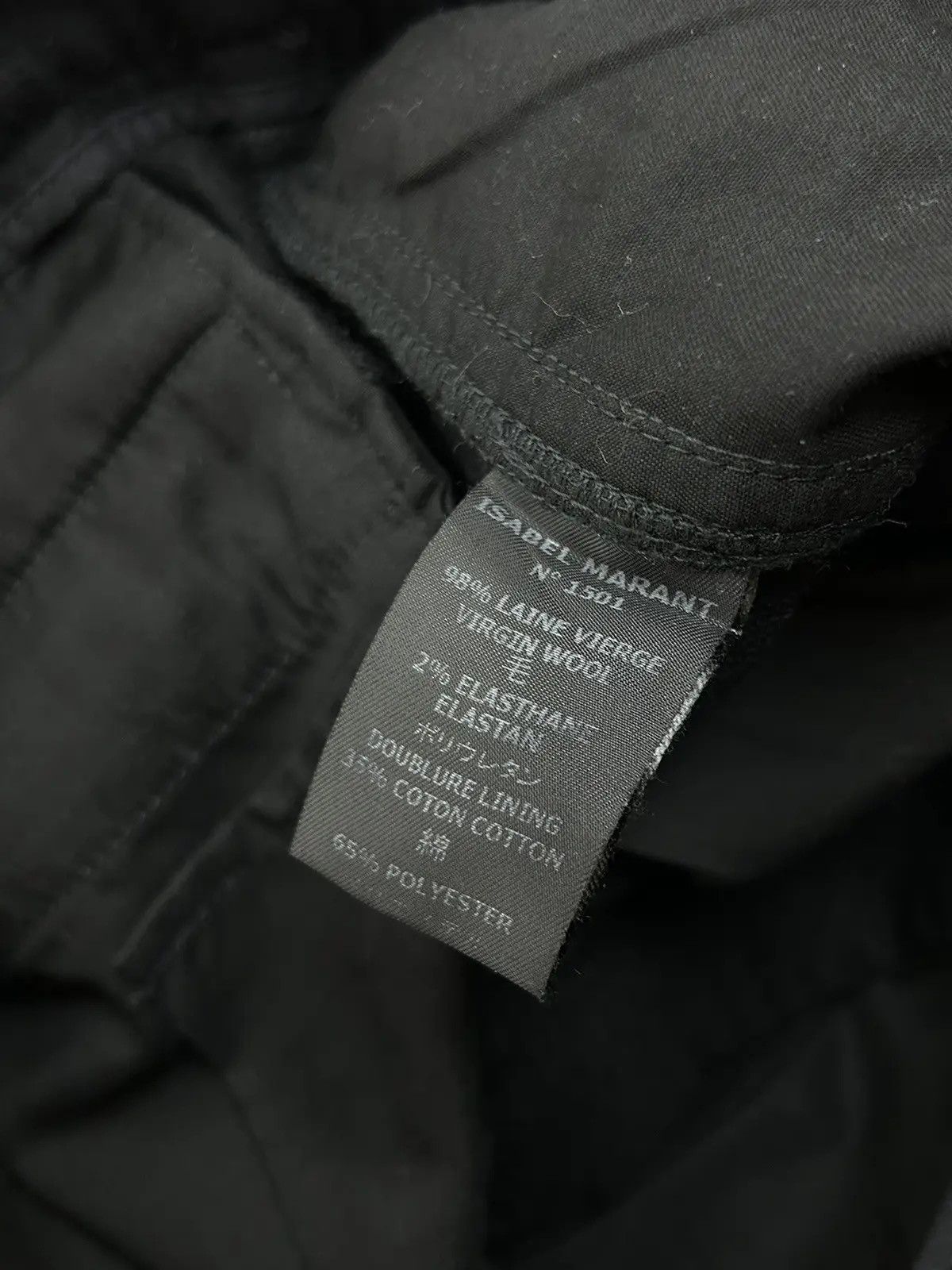 Isabel Marant Isabel Marant Etoile Wool Pants Trousers In Black Size 25" / US 0 / IT 36 - 8 Thumbnail