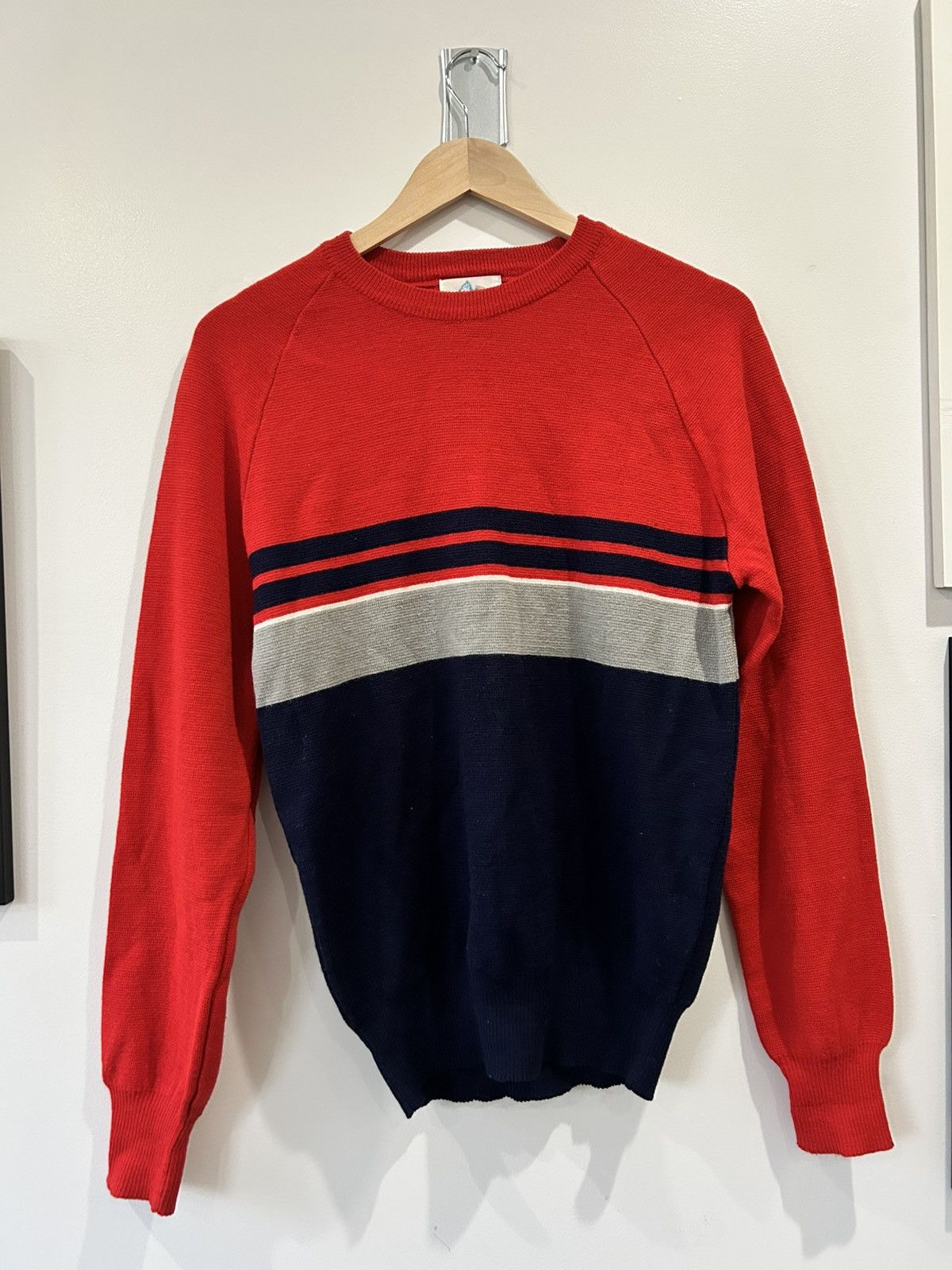 Other Mount Cervin Men’s Striped Ski Sweater Medium 80s Size US M / EU 48-50 / 2 - 1 Thumbnail