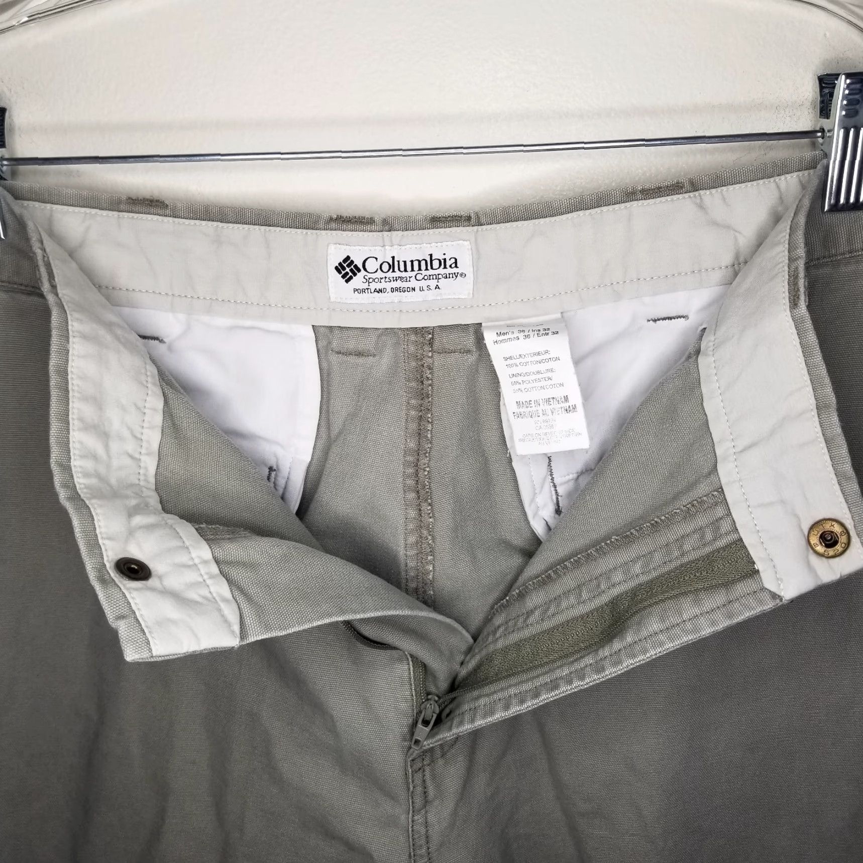Vintage Columbia Mens Pants Straight Gray 36x32 Chino Regular Size 36 Inseam 32 Mens Size US 36 / EU 52 - 3 Thumbnail