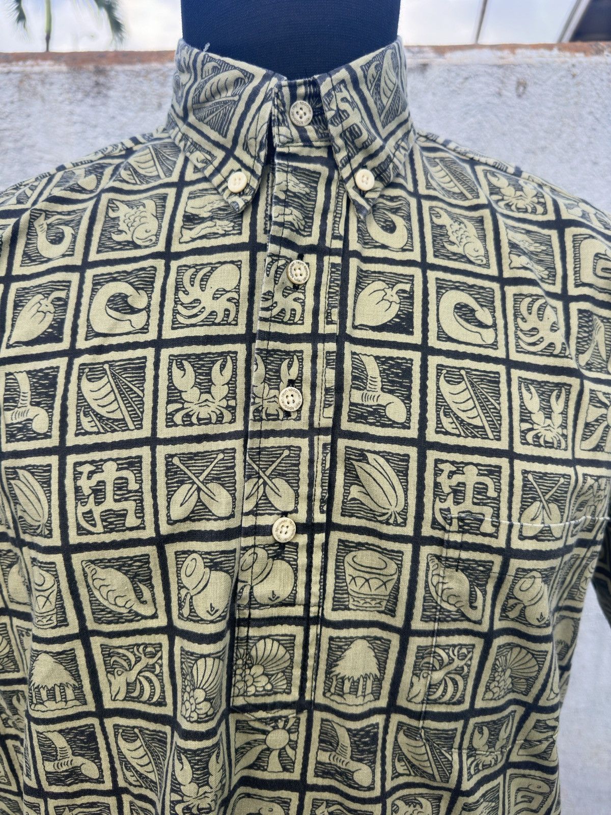 Reyn Spooner Reyn Spooner Dietrich Varez Hawaiian Print Green Men's Small Size US S / EU 44-46 / 1 - 3 Thumbnail