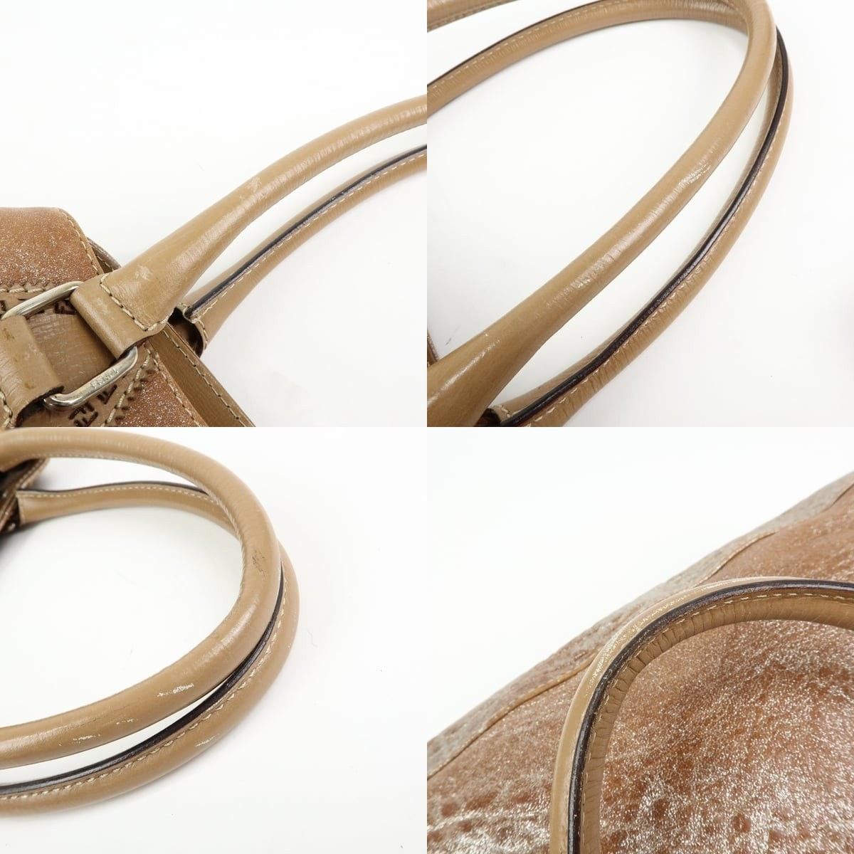 Fendi Fendi Ethnico Leather Tote Brown Size ONE SIZE - 4 Thumbnail