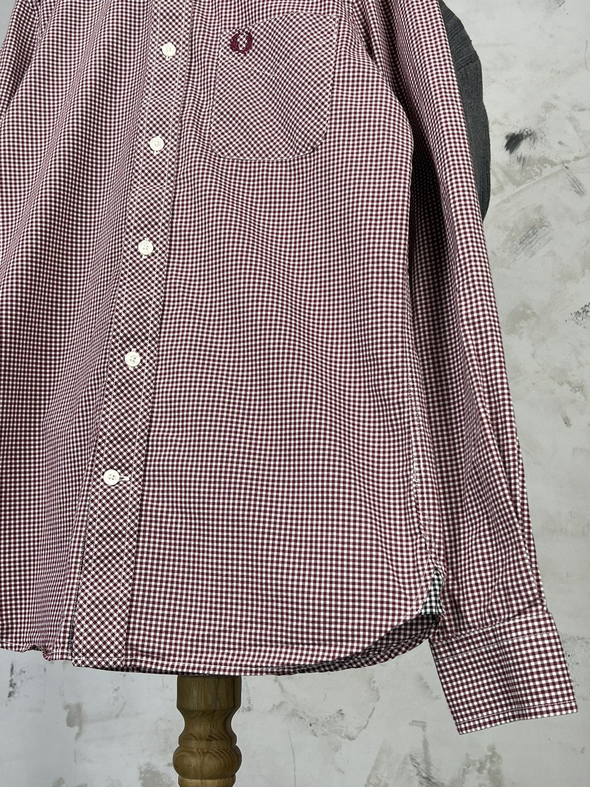Fred Perry Fred Perry Red Gingham Button Down Shirt Size S Size US S / EU 44-46 / 1 - 4 Thumbnail