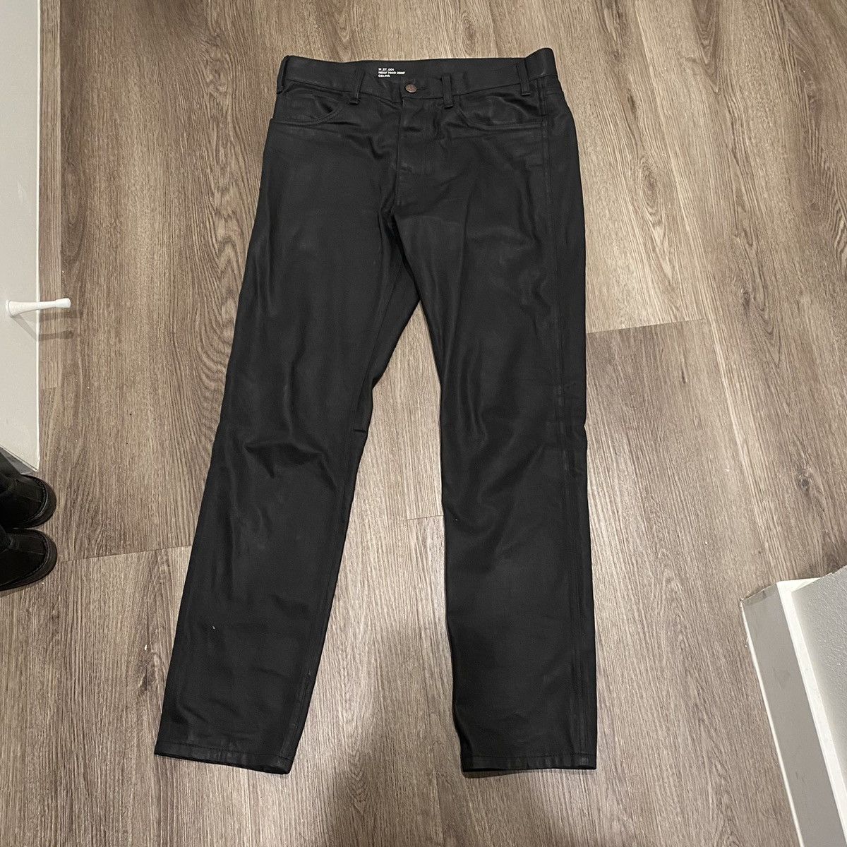 Celine Celine by Hedi Slimane Black Waxed Pant | Grailed