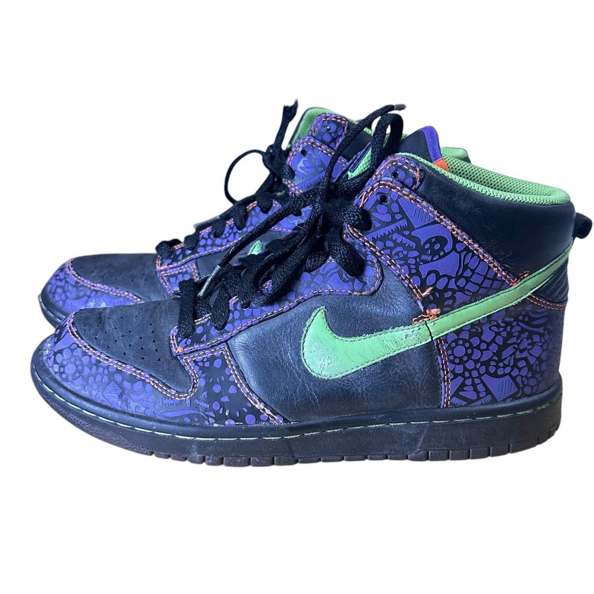 Nike × Vintage Nike Dunk Premium High Day Of The Dead Size 9.5 Size US 9.5 / EU 42-43 - 1 Thumbnail
