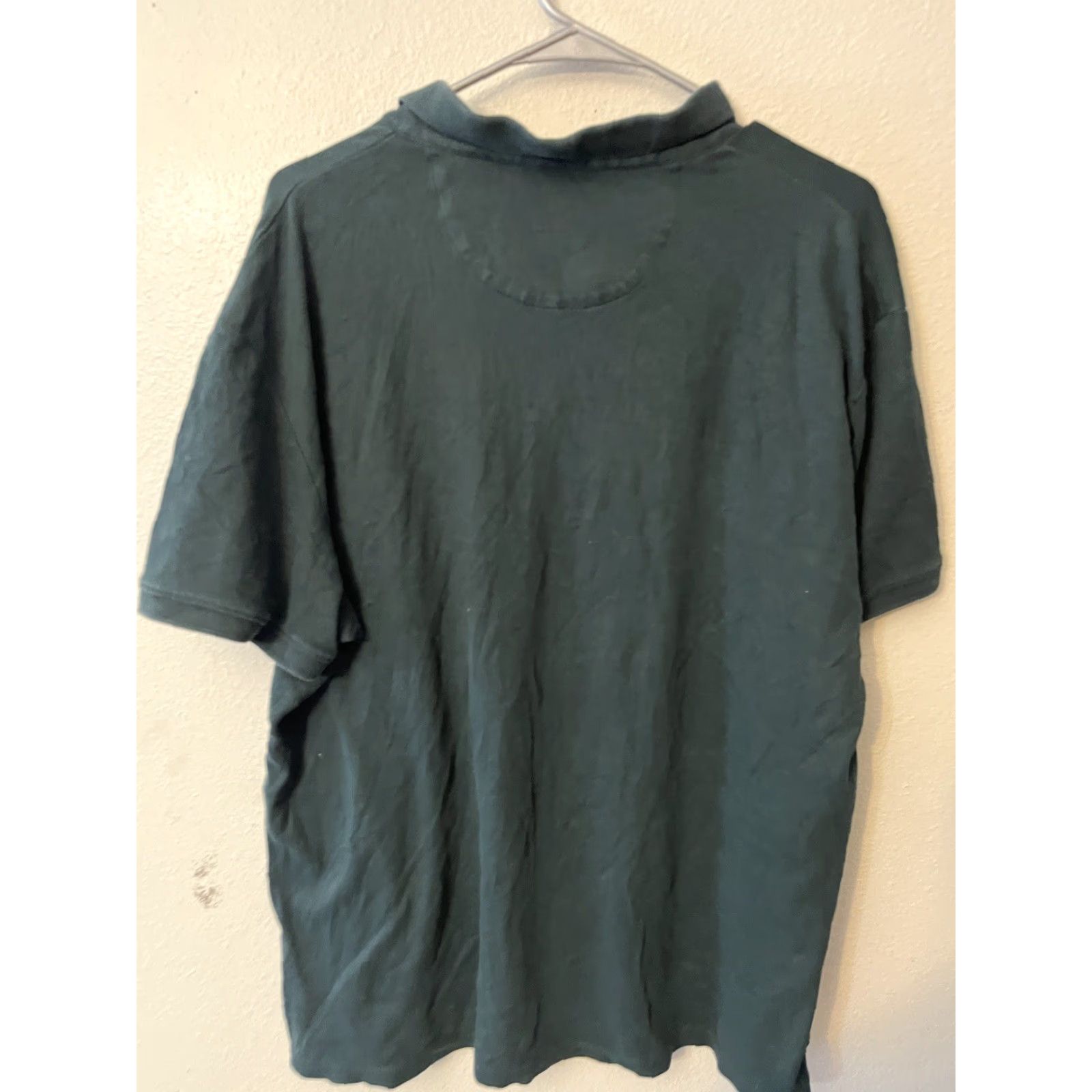 Calvin Klein Calvin Klein Liquid Touch Polo Shirt Short Sleeve Green Solid Mens Size XXL Size US XXL / EU 58 / 5 - 3 Thumbnail