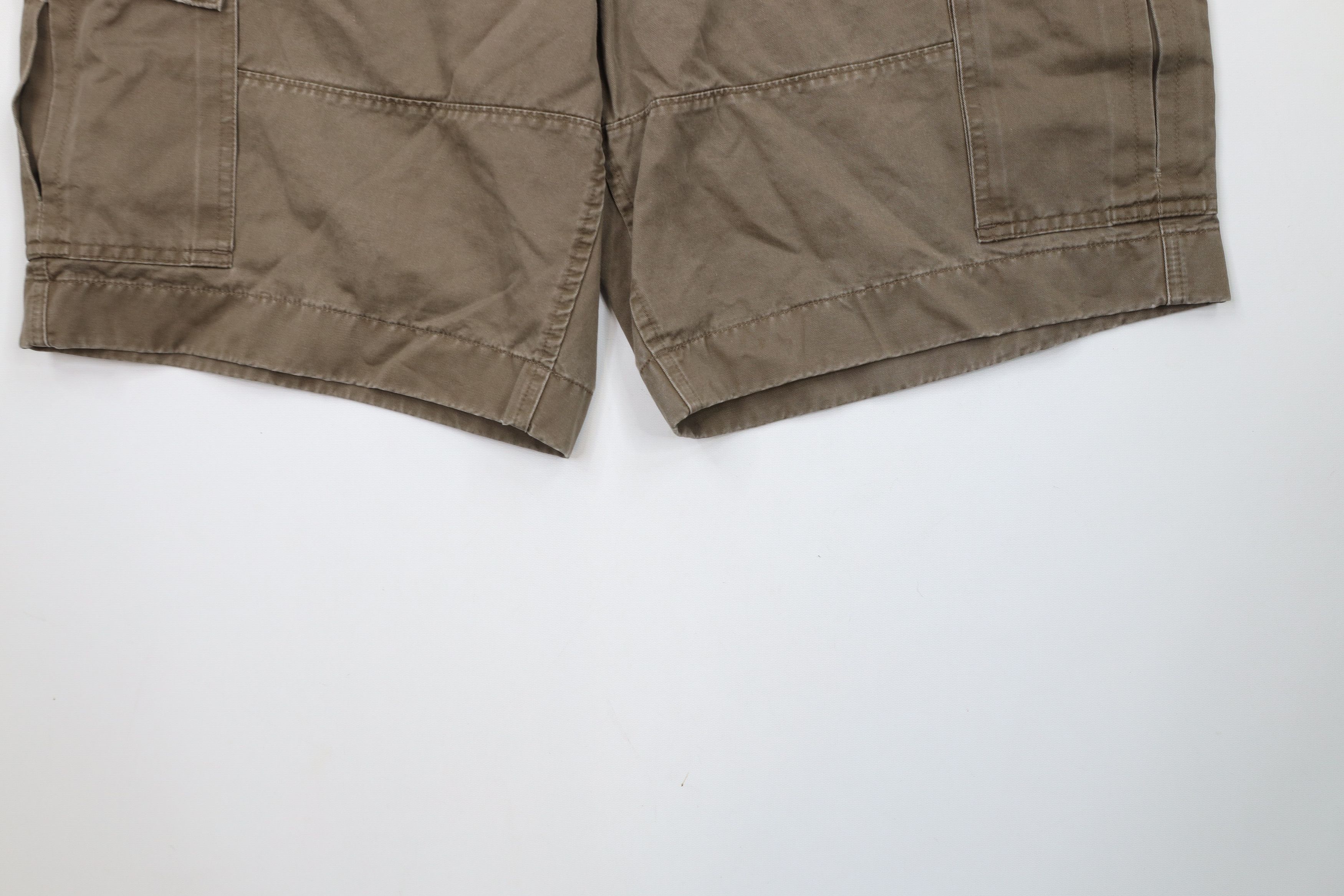 Gap × Vintage Vintage 90s Y2K Gap Relaxed Fit Cargo Shorts Brown Cotton Size US 38 / EU 54 - 4 Thumbnail