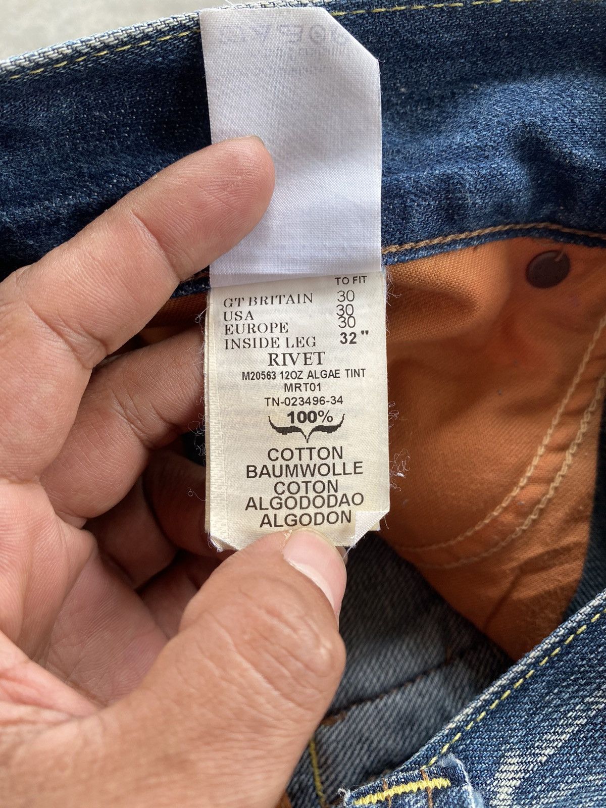 Evisu × Momotaro Jeans × Pepe Jeans Baggy Jeans Pepe London Wash Blue p112 Size US 32 / EU 48 - 18 Thumbnail