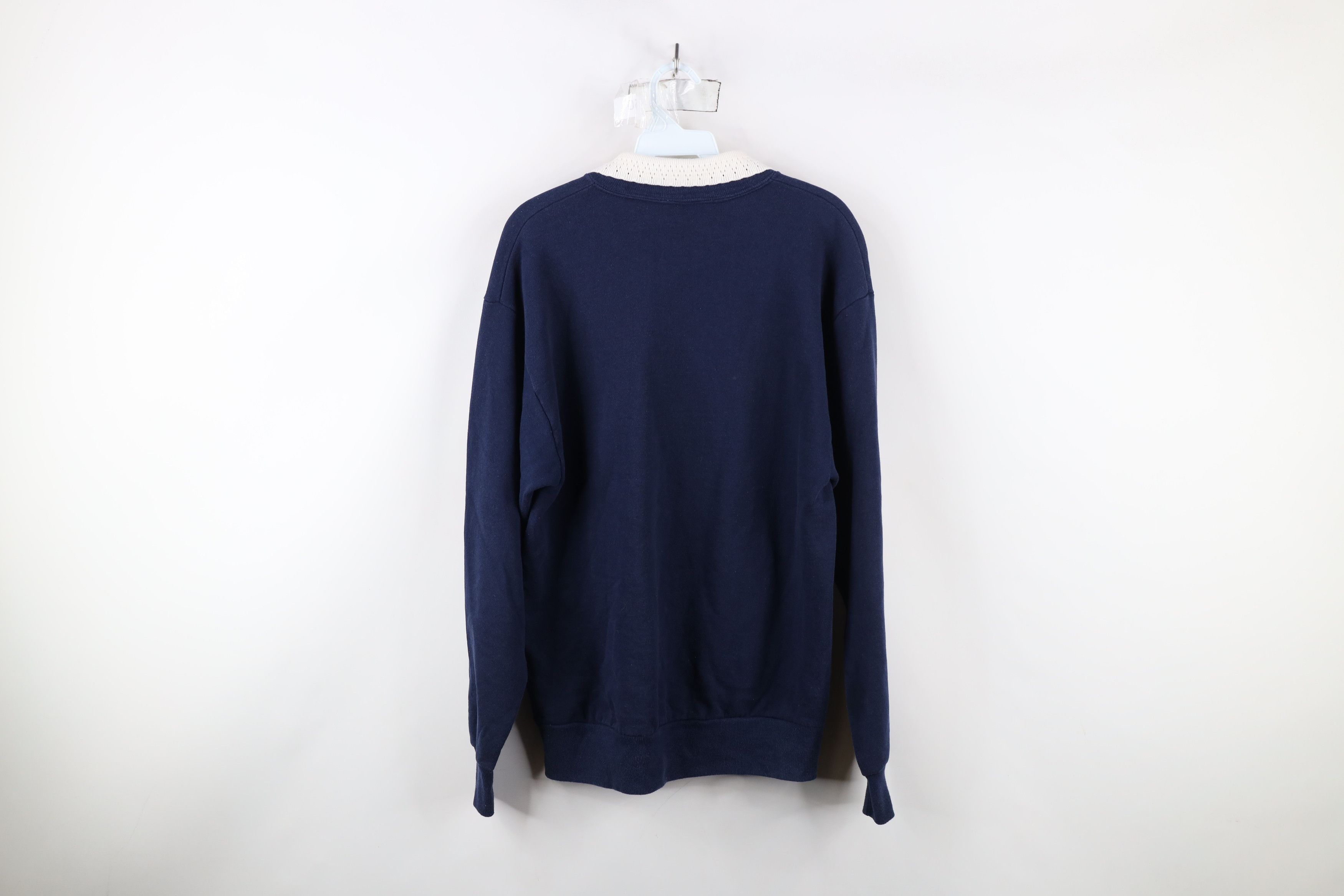 Vintage Vintage 90s Streetwear Snowflake Collared Sweatshirt USA Size M / US 6-8 / IT 42-44 - 10 Thumbnail