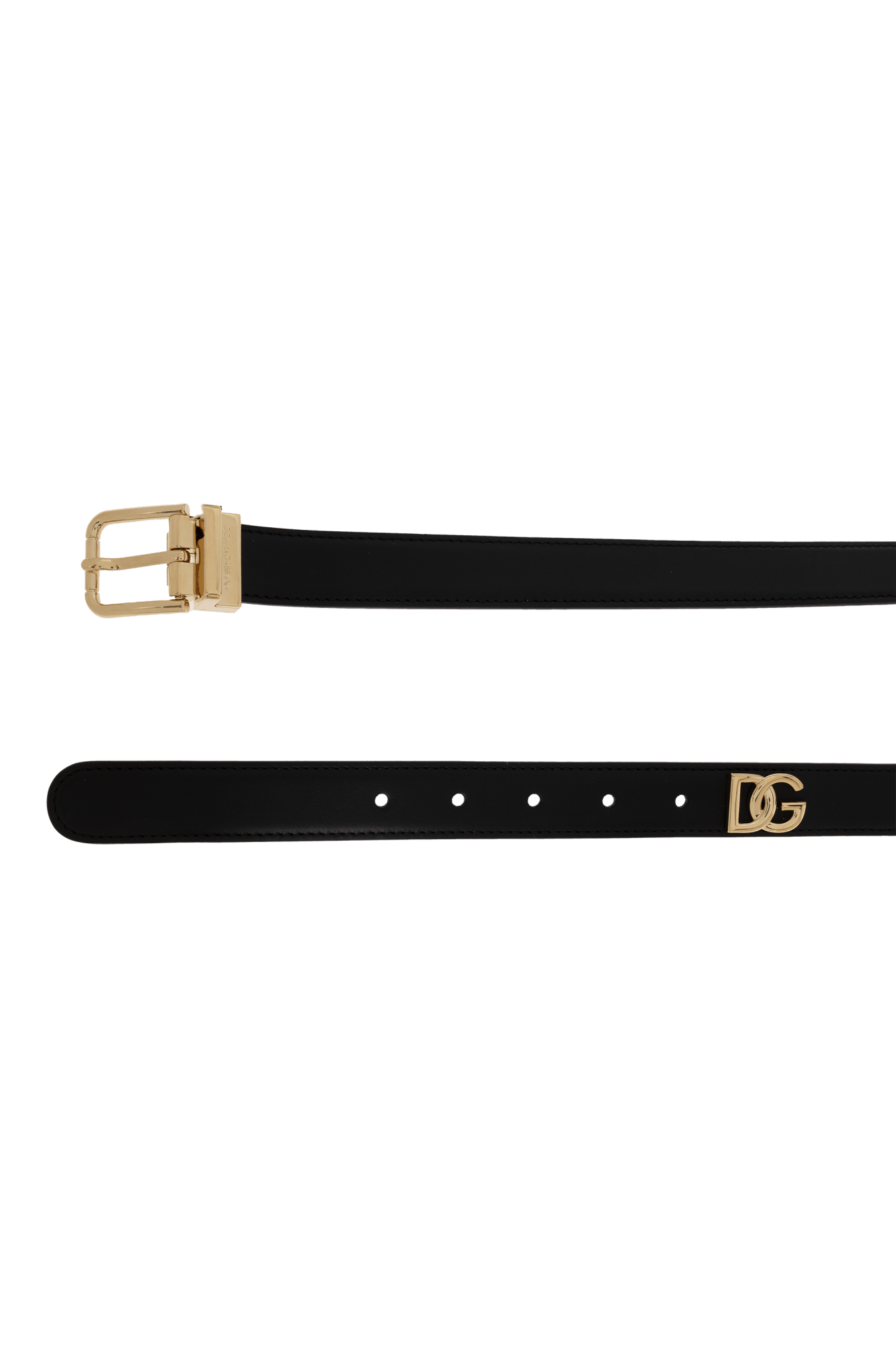 Dolce & Gabbana o1s22i1n0225 Size: 90 / Smooth Leather DG Belt in Black Size ONE SIZE - 4 Thumbnail