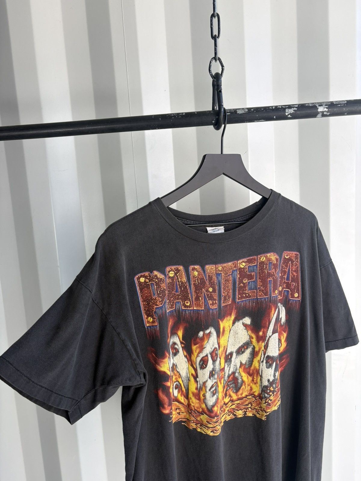 Band Tees Vintage Pantera Born Again Shirt Faded Distressed GRUNGE Size US XL / EU 56 / 4 - 4 Thumbnail