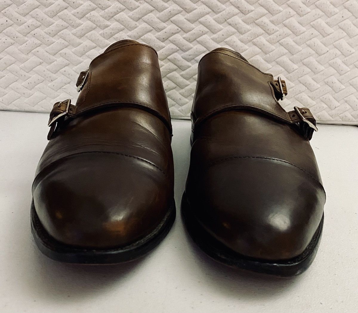 Allen Edmonds Allen Edmonds Brown Mora 2.0 Double Monk Strap Cap Toe 13 E Size US 13 / EU 46 - 13 Thumbnail