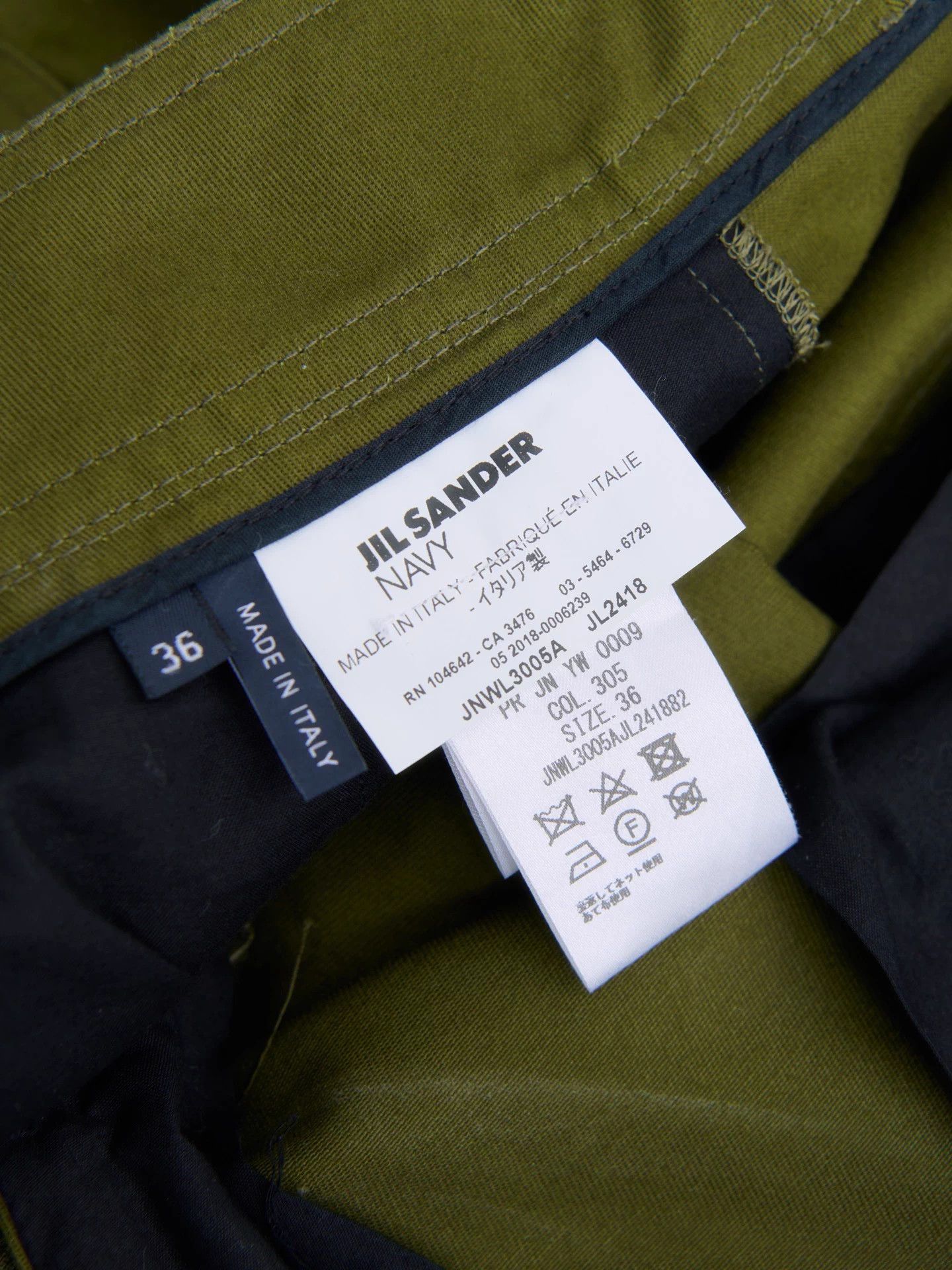 Jil Sander JIL SANDER Green High-Waisted Wide-Leg Pants 18ss 36 Size 25" / US 0 / IT 36 - 9 Thumbnail