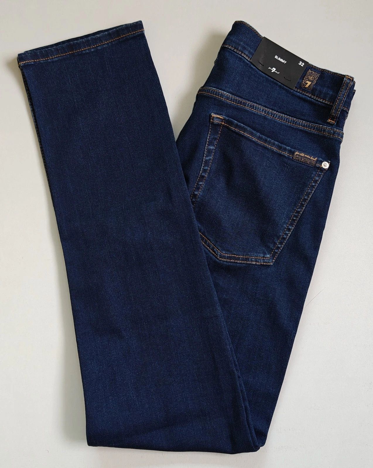 7 For All Mankind 7 For All ManKind Slimmy Rinse Men's Jeans T / 6001 Size US 32 / EU 48 - 14 Thumbnail