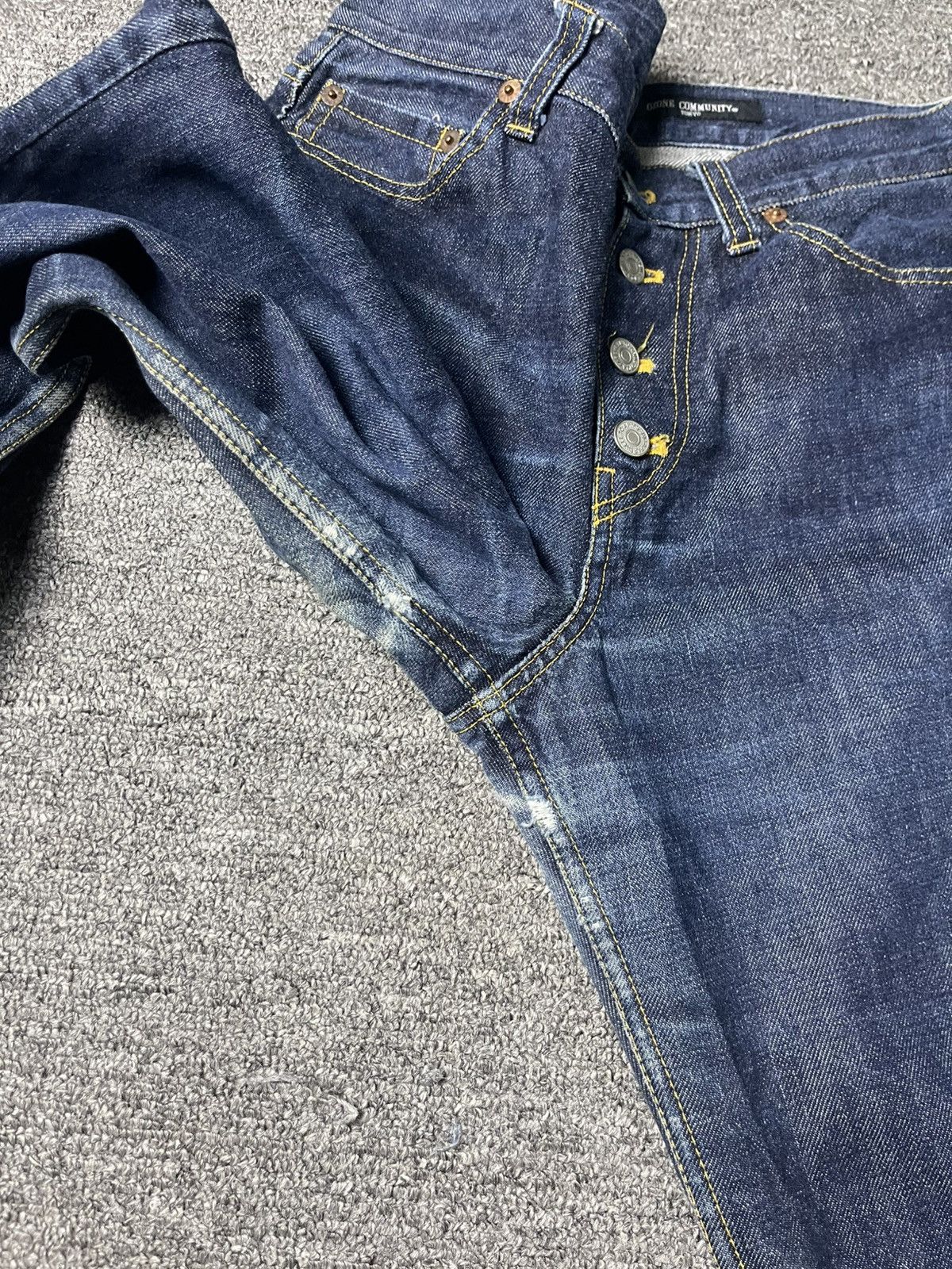 Japanese Brand × Vintage OZONE Flower Embroidery Flare Denim Jeans (91) Size US 28 / EU 44 - 13 Thumbnail