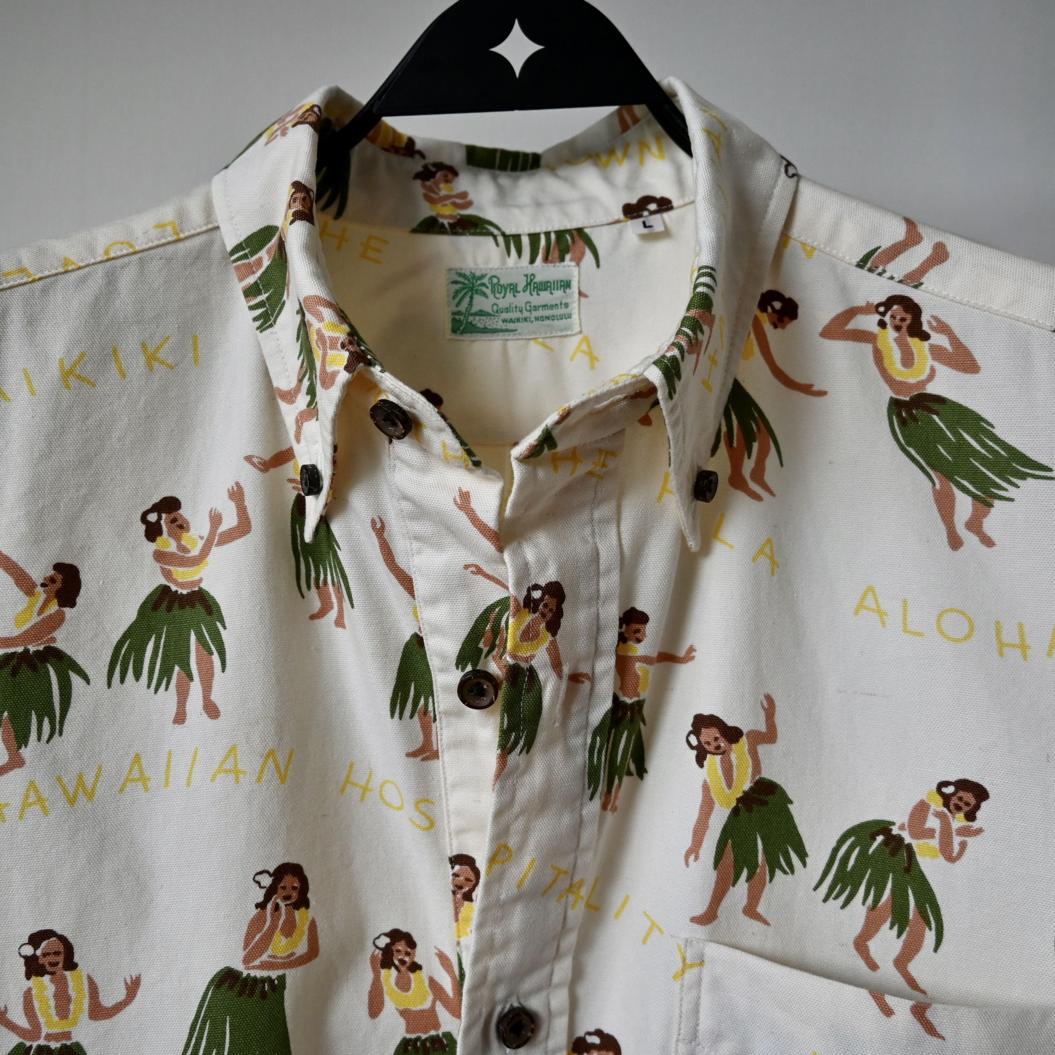Sun Surf Sun Surf hula dance girls Oxford cotton Hawaiian BD shirt Size US L / EU 52-54 / 3 - 9 Thumbnail