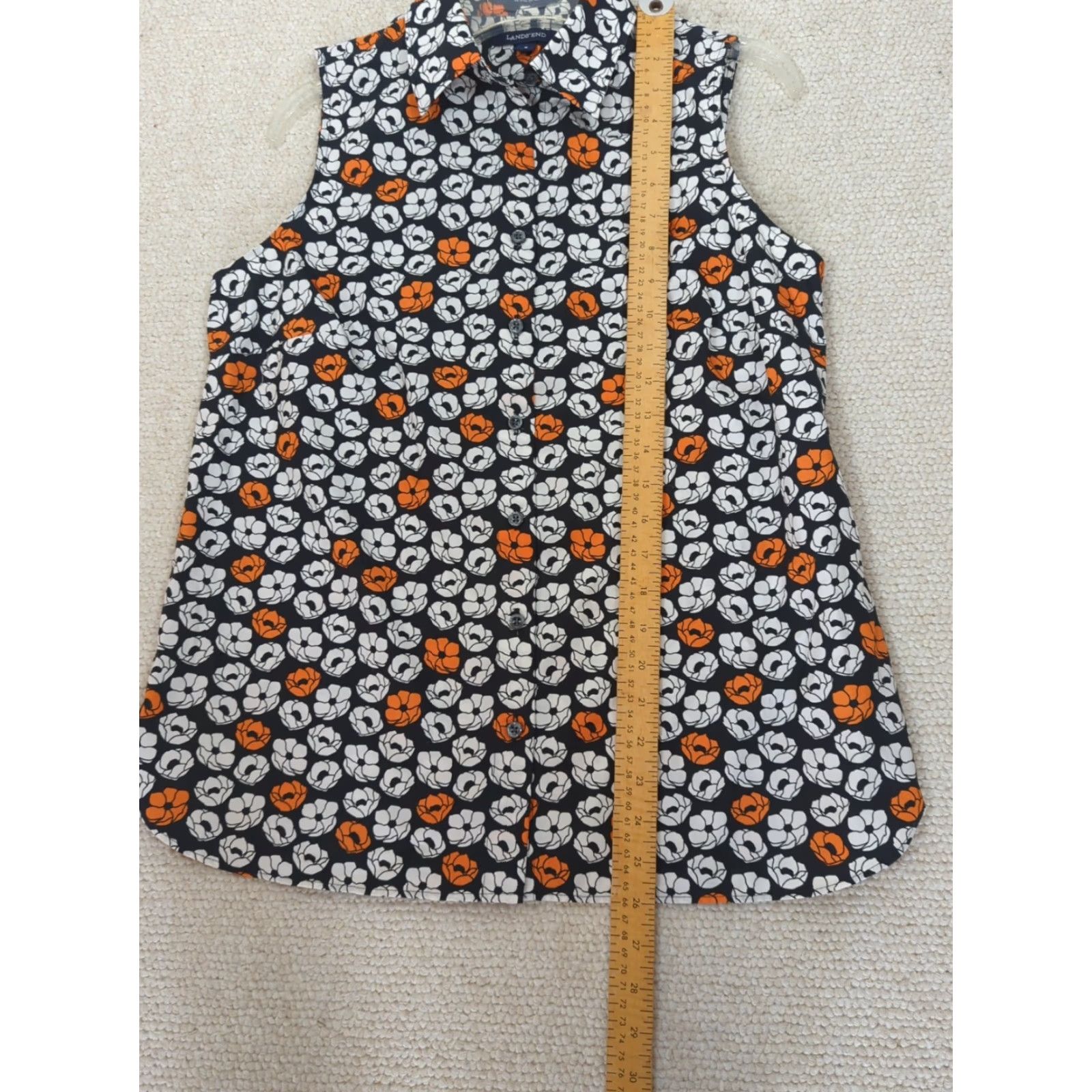 Lands' End Lands' End Blouse Womens Sleeveless Floral Multicolor Size 8 Summer NWOT Size M / US 6-8 / IT 42-44 - 7 Thumbnail