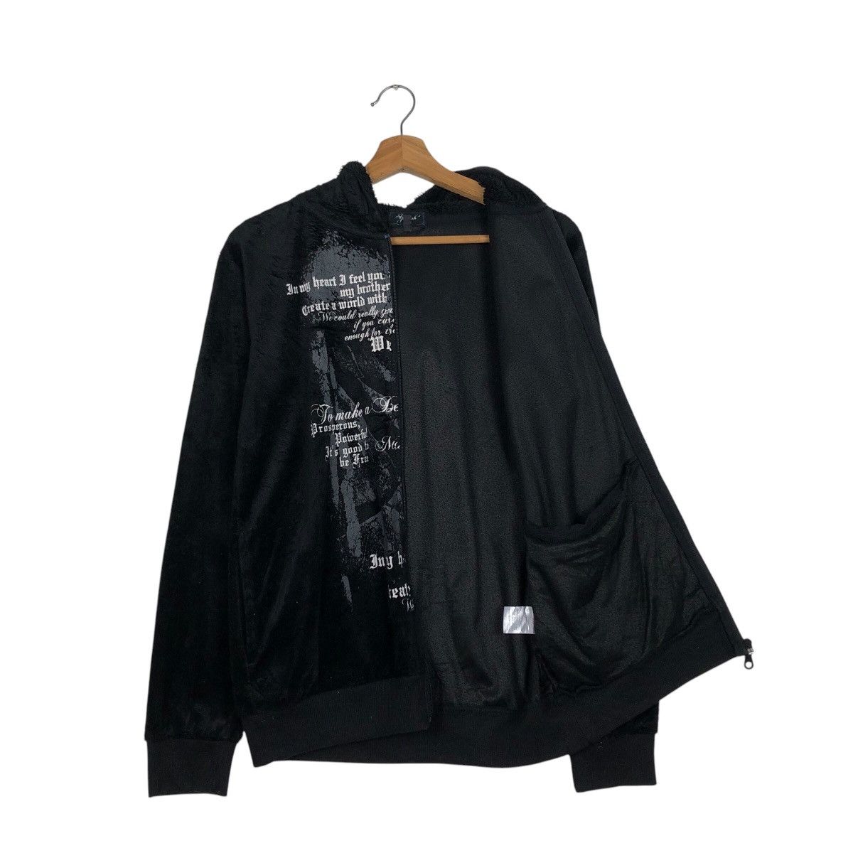 Hysteric Glamour 📌Rich Black Hoodie Zipper Jacket Spinash Punk Design Size US L / EU 52-54 / 3 - 14 Thumbnail
