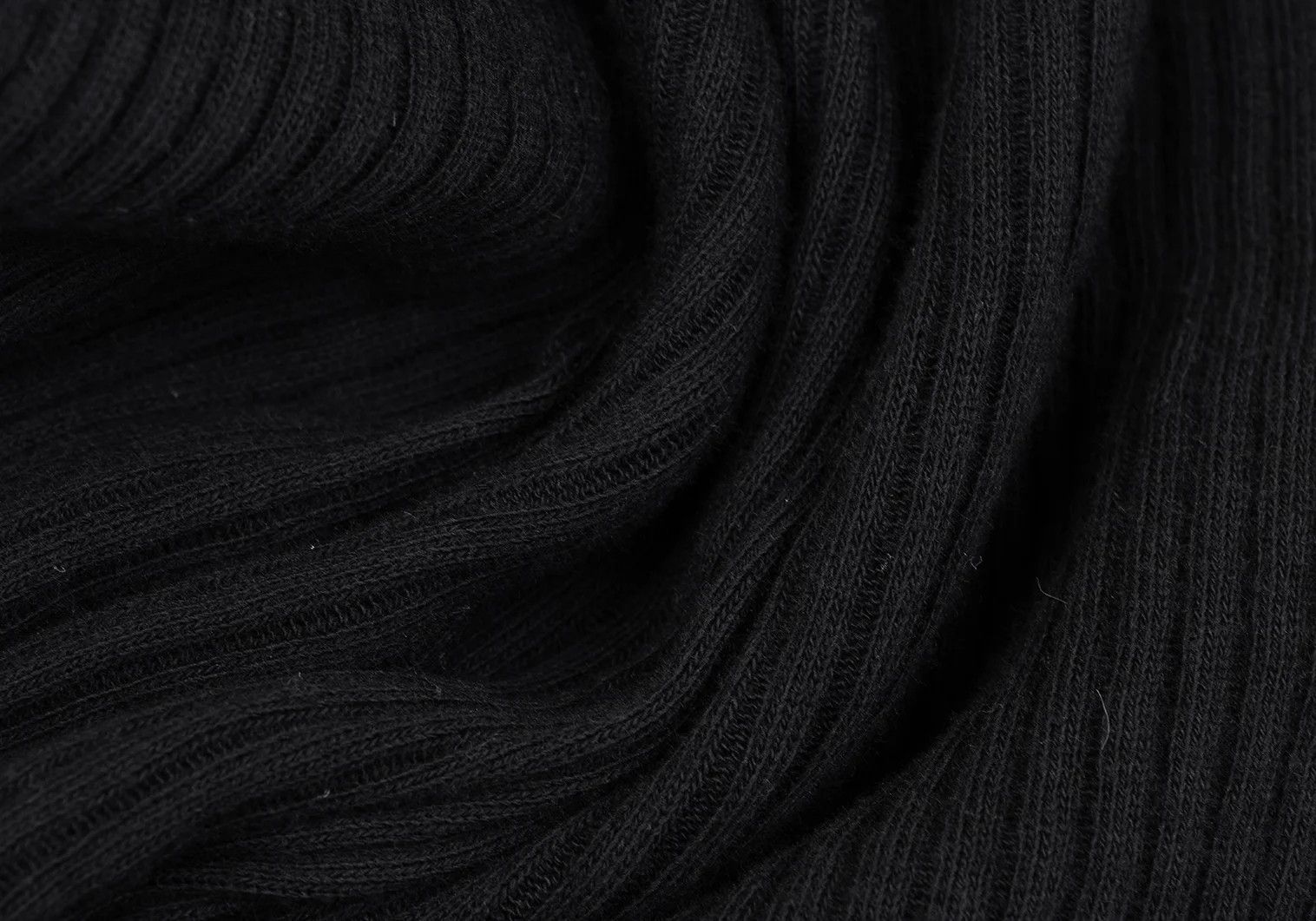 agnes b. Cotton Mock Neck Ribbed T-Shirt in Black Size US M / EU 48-50 / 2 - 10 Thumbnail