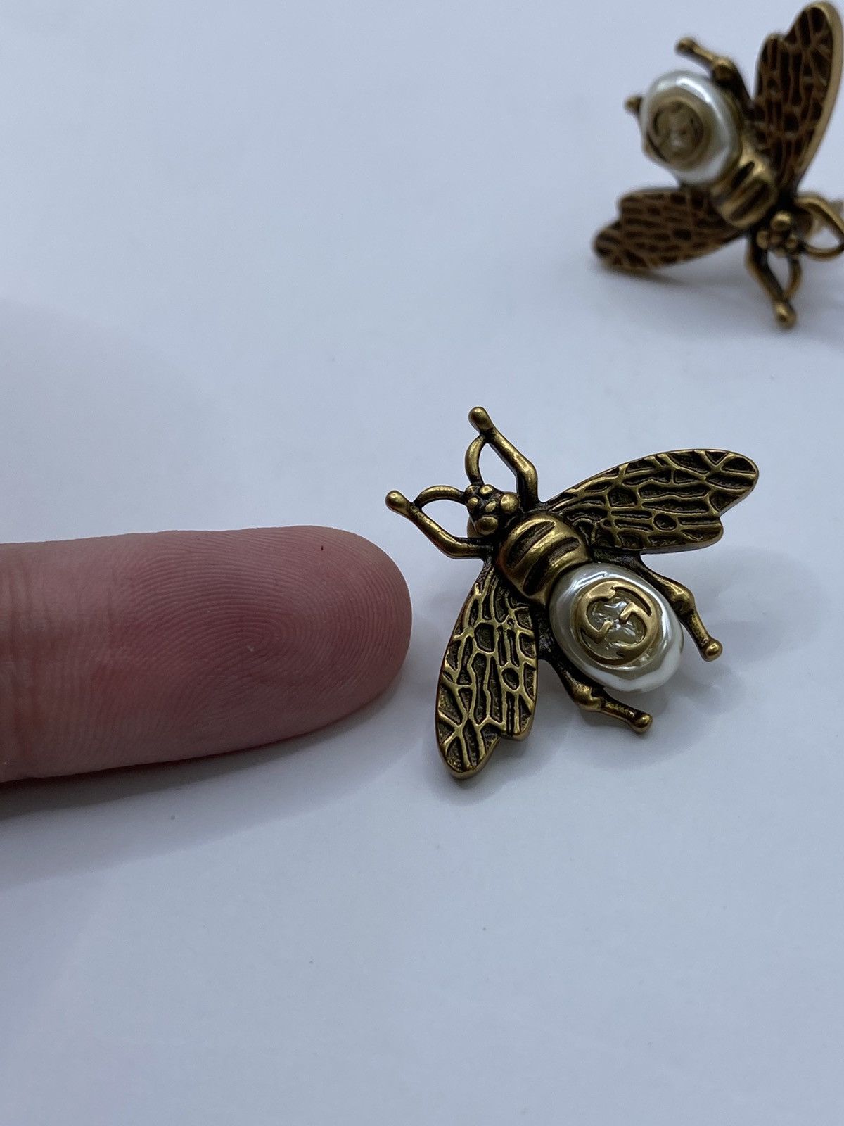 Gucci Gucci vintage GG logo pearl earrings Size ONE SIZE - 5 Thumbnail
