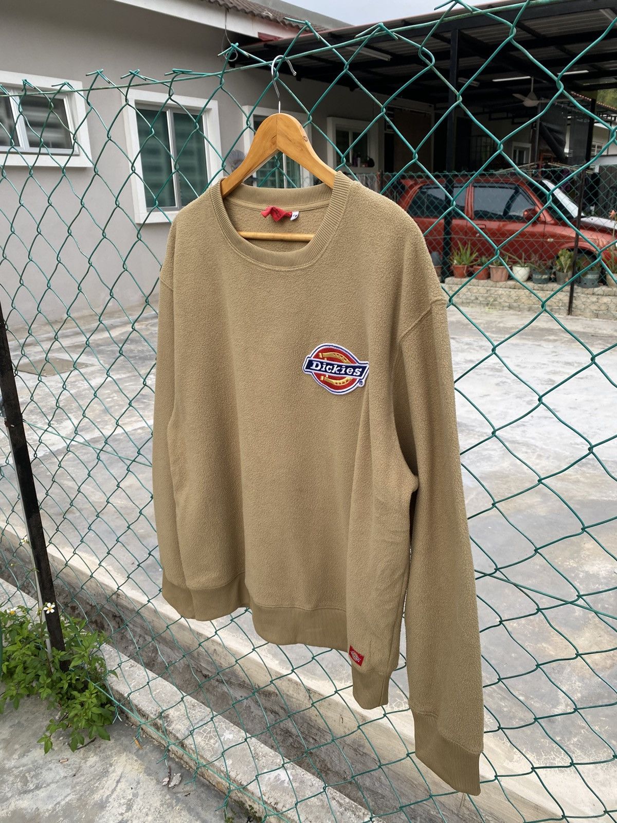 Dickies Dickies olive green fleece sweater Size US XL / EU 56 / 4 - 4 Thumbnail